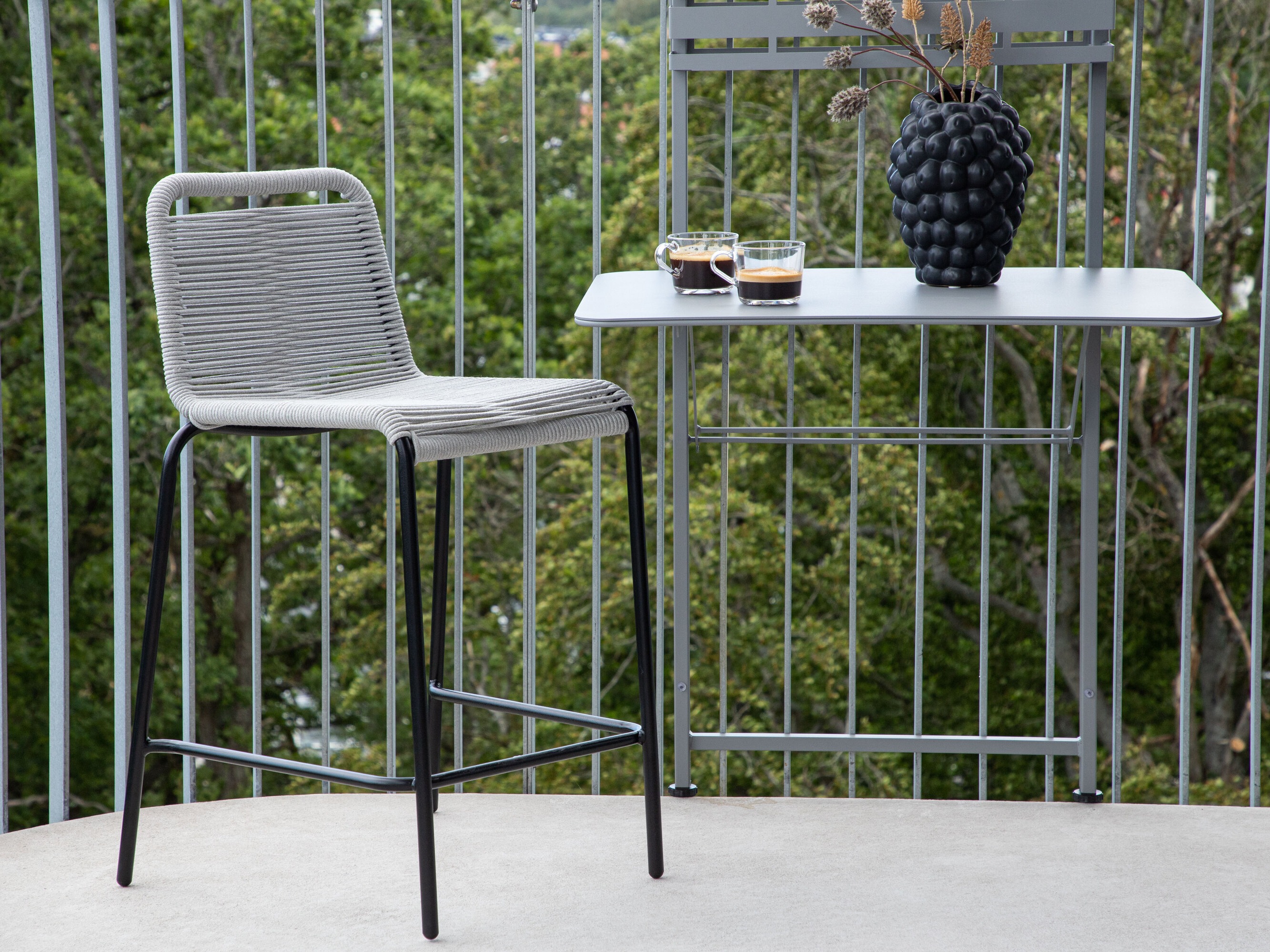 Lauko baro kėdė Dallas 3398 (Šviesi pilka)