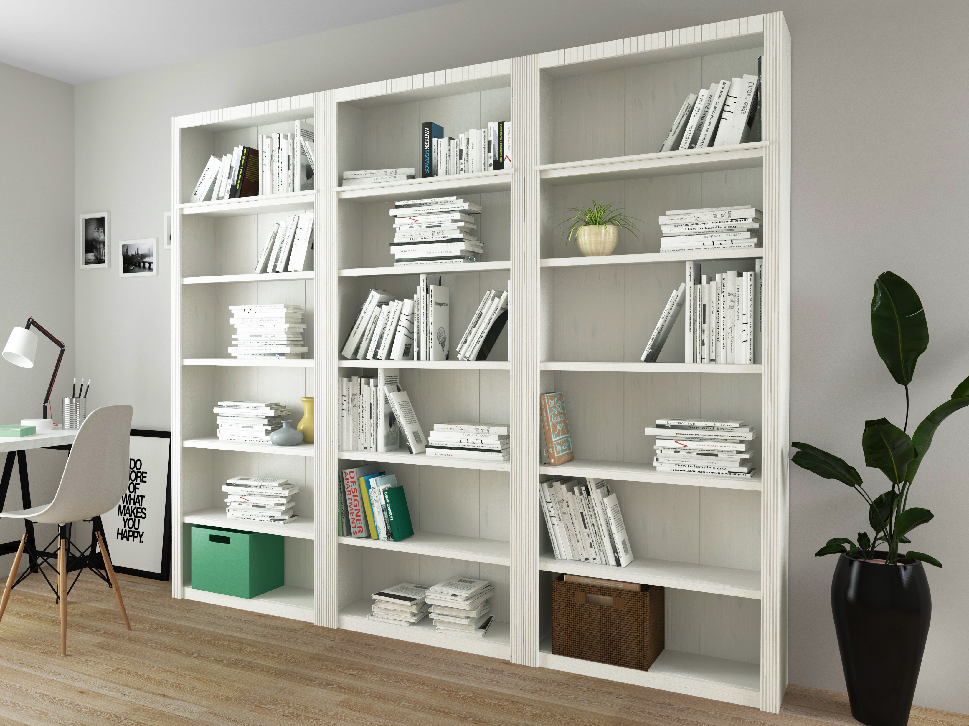 Lentynų komplektas Orlmara 106 (Balta)