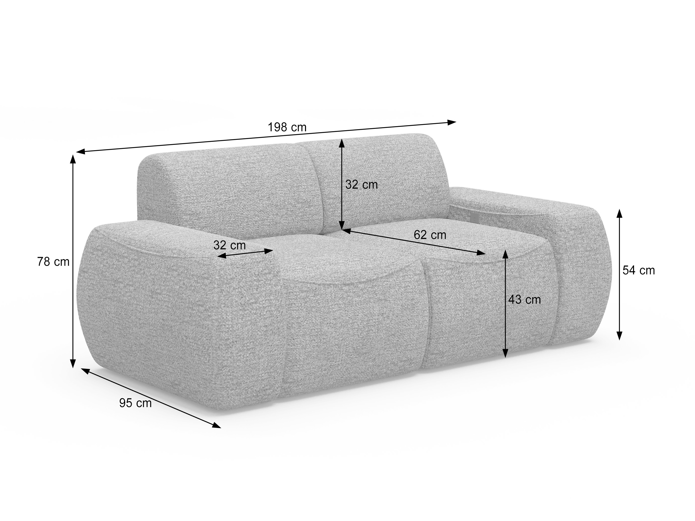 Modulinė sofa Elbmonu 104 (Bello 15)
