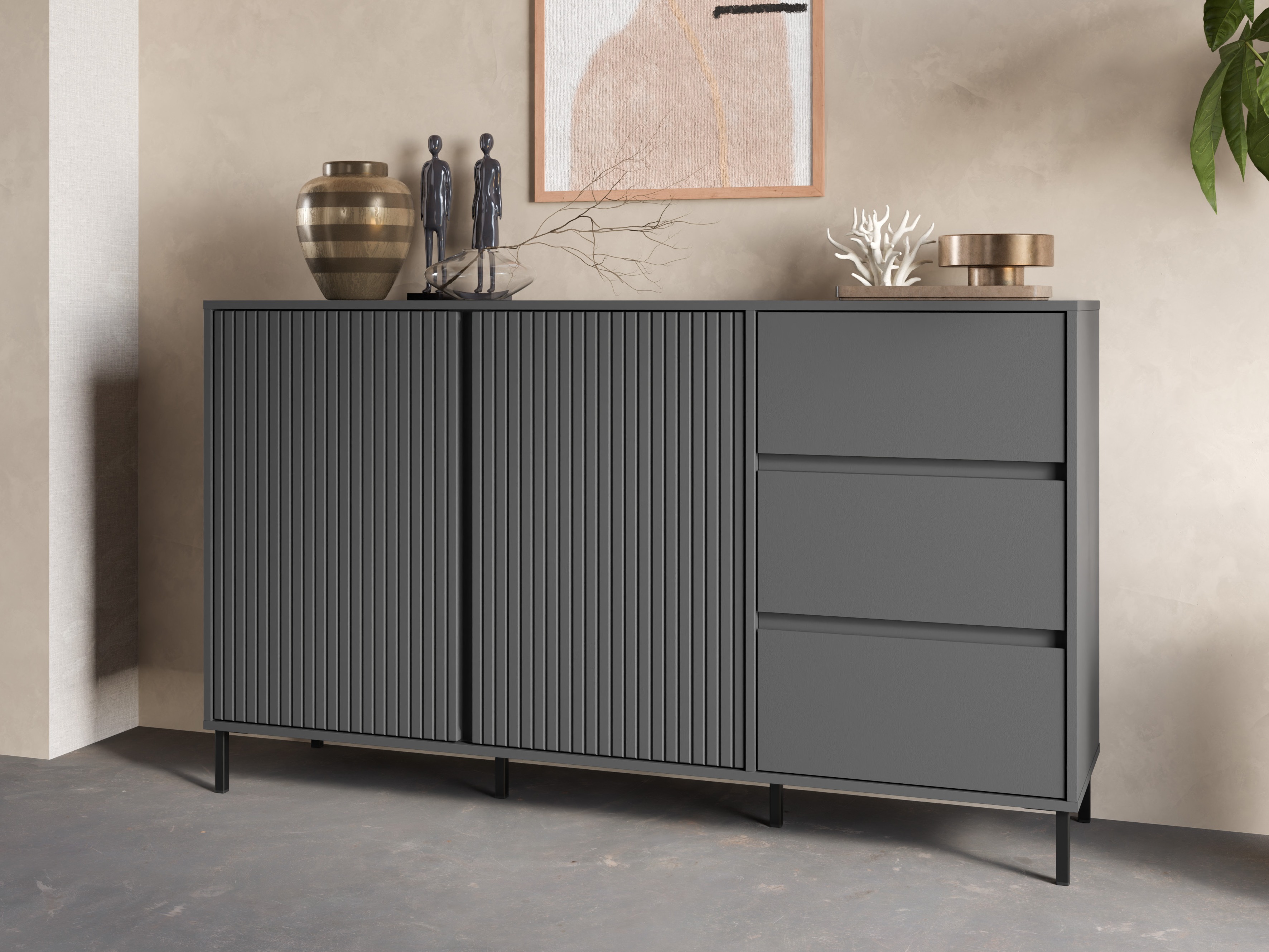 Komoda Ruvrevi 102 (Antracitas)