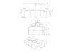 Sofa lova Kingston 154 (Flow 09)
