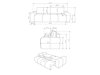 Sofa lova Kingston 154 (Flow 16)
