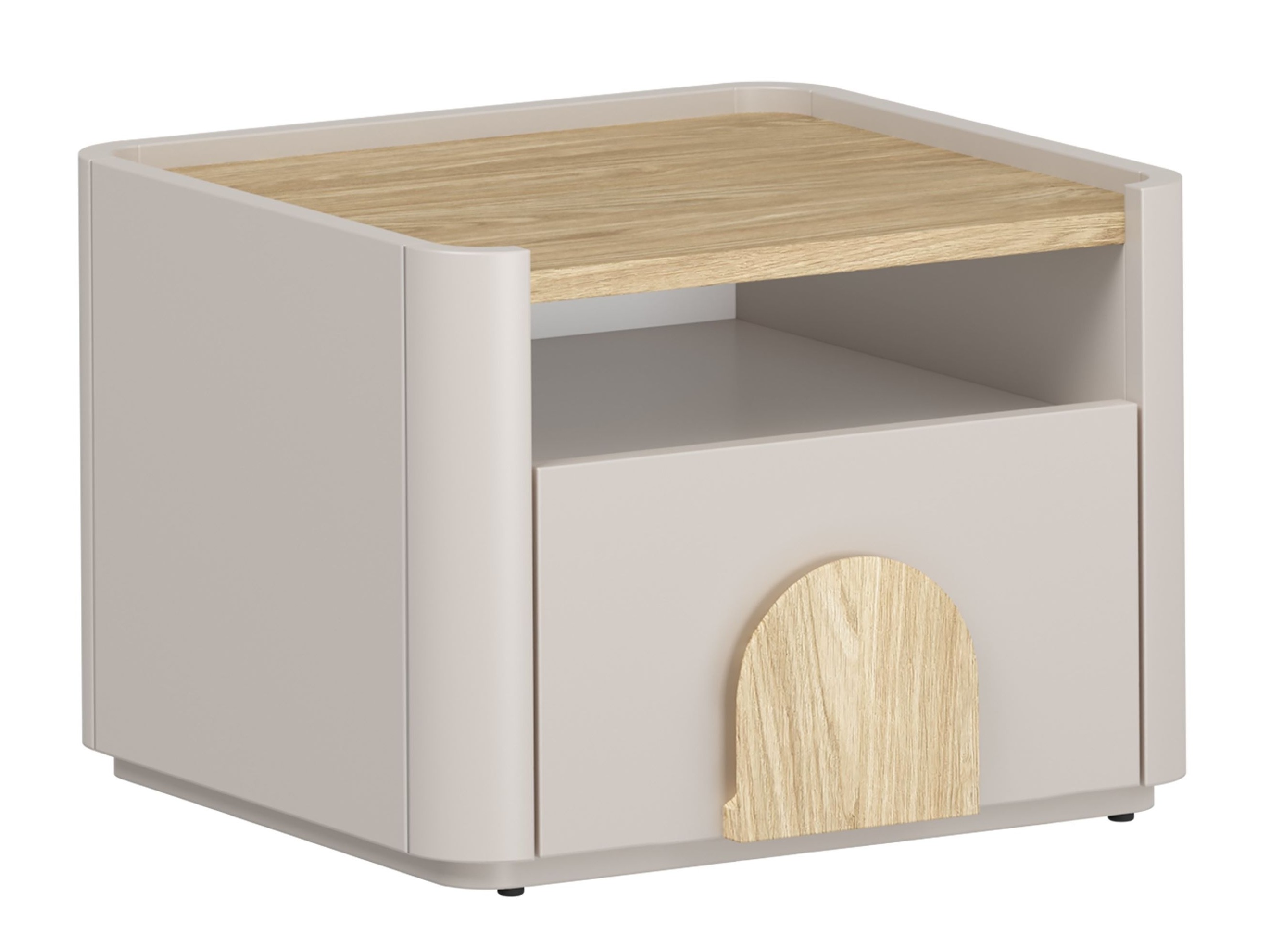 Naktinis staliukas Camavio 100 (Kašmyras + Šviesus ąžuolas)