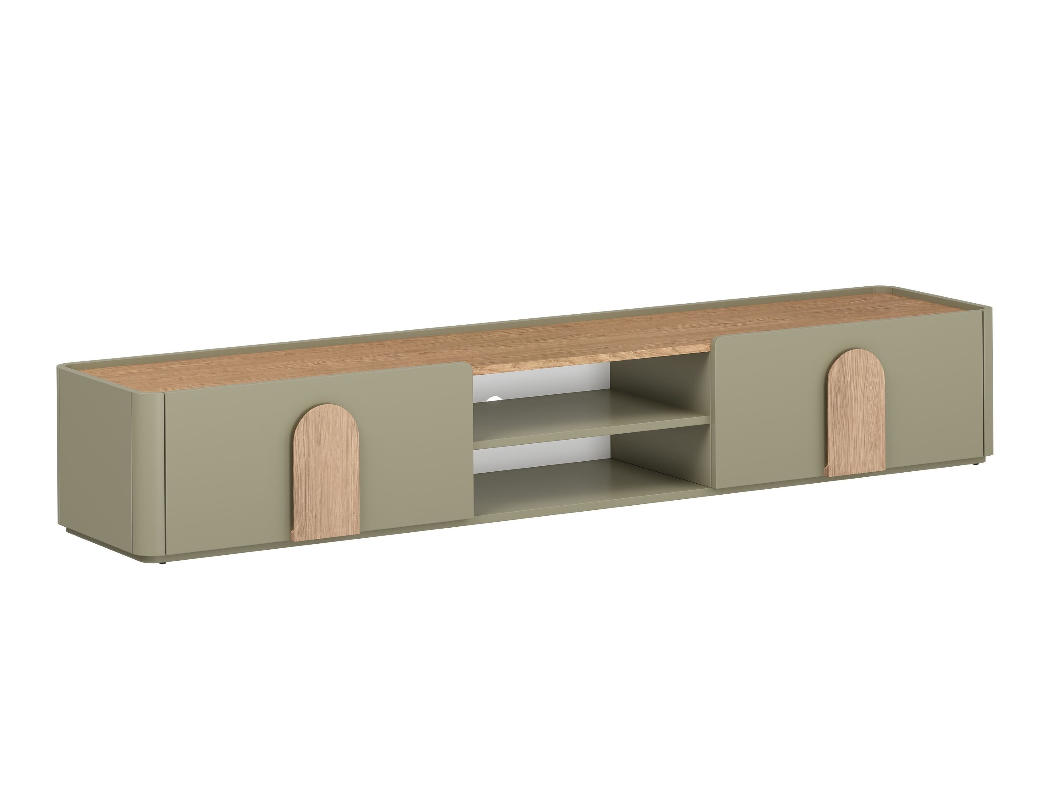 TV staliukas Camavio 106 (Dusty žalia + Ąžuolas)