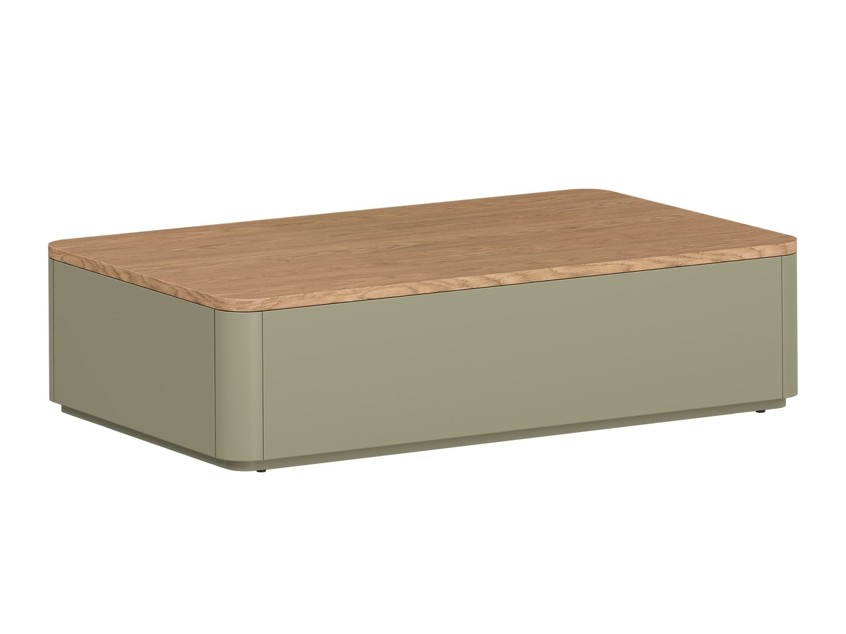 Žurnalinis staliukas Camavio 105 (Dusty žalia + Ąžuolas)