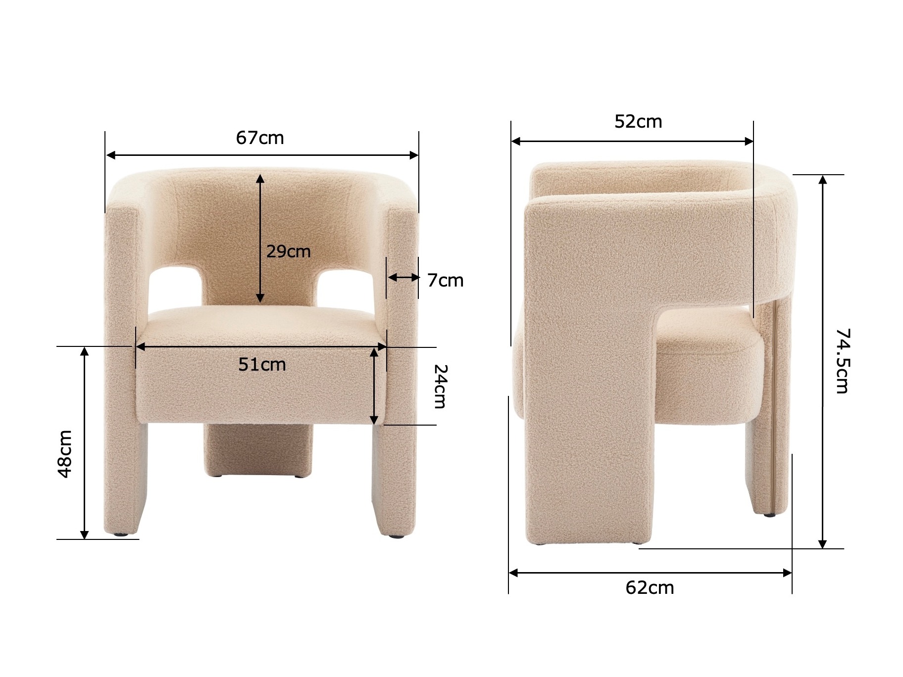 Fotelis Comfivo Malva