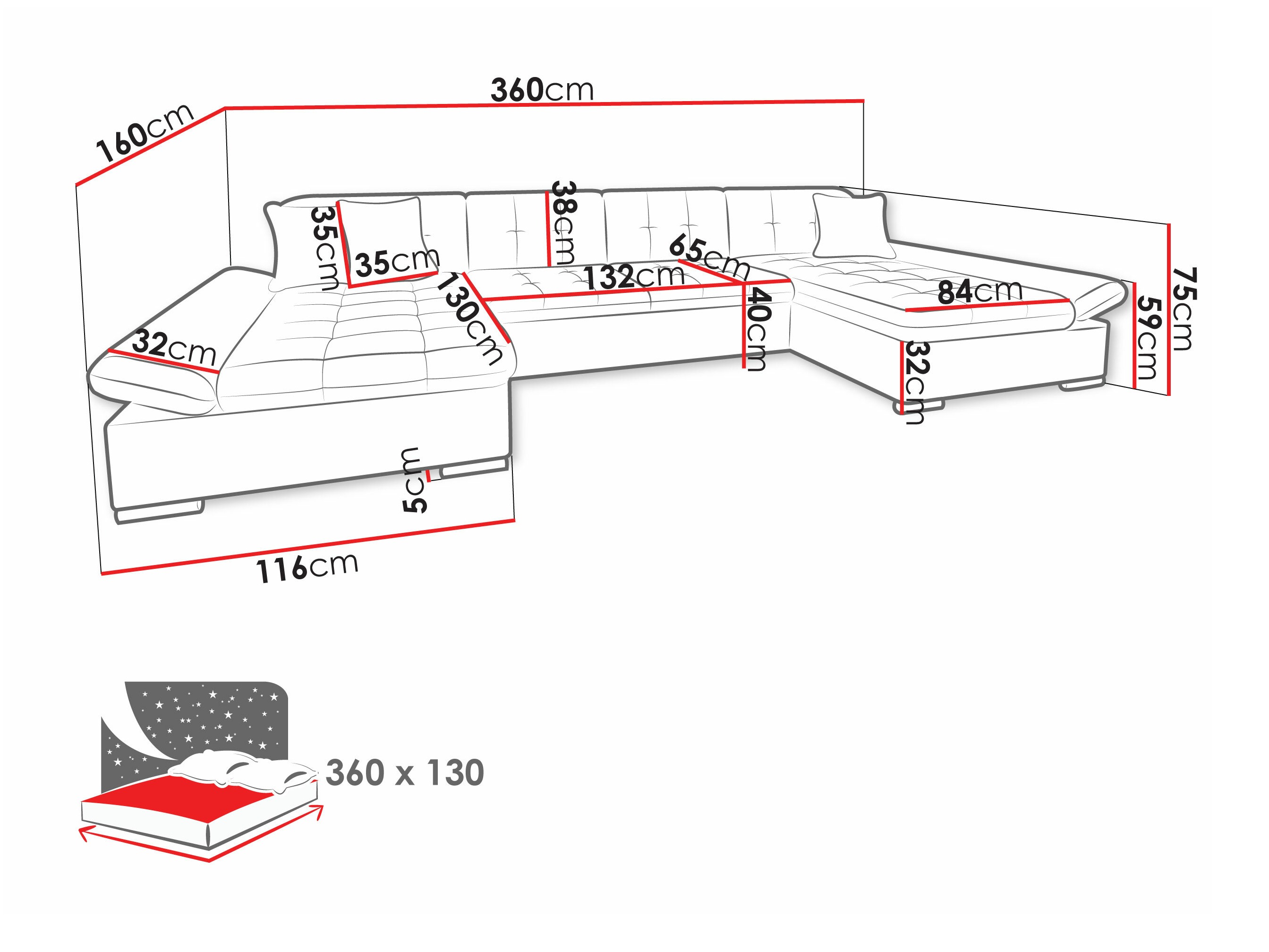 Minkštas kampas Comfivo Ficus I (Soft 011 + Lux 05 + Lux 06)