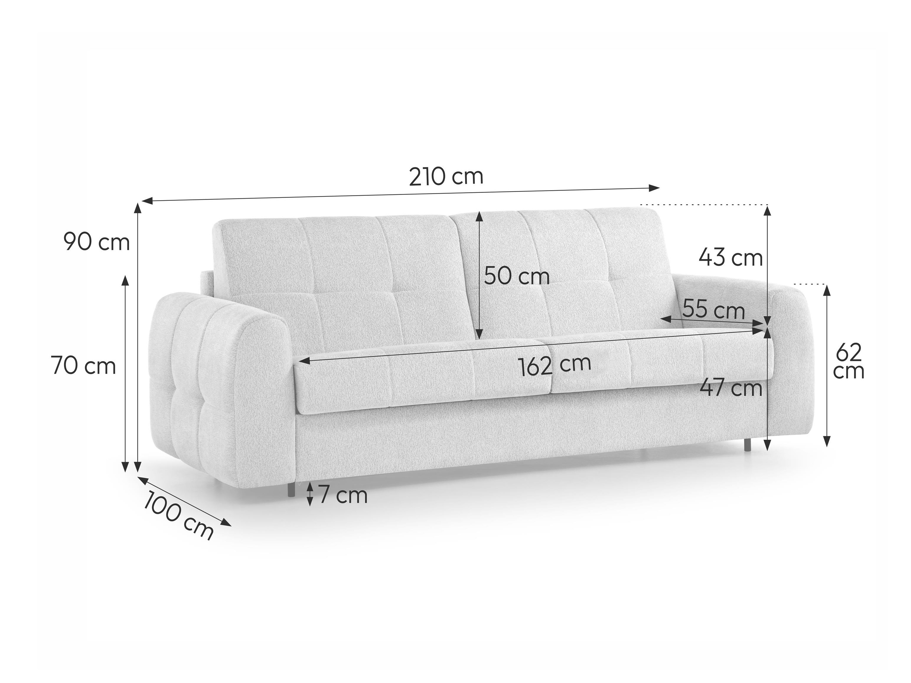 Sofa lova Margate 126 (Misterio 40)