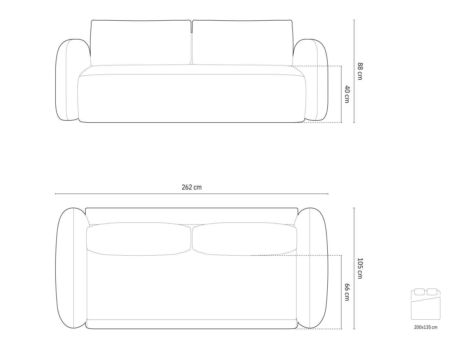 Sofa lova Franklin 206 (Eden 2)
