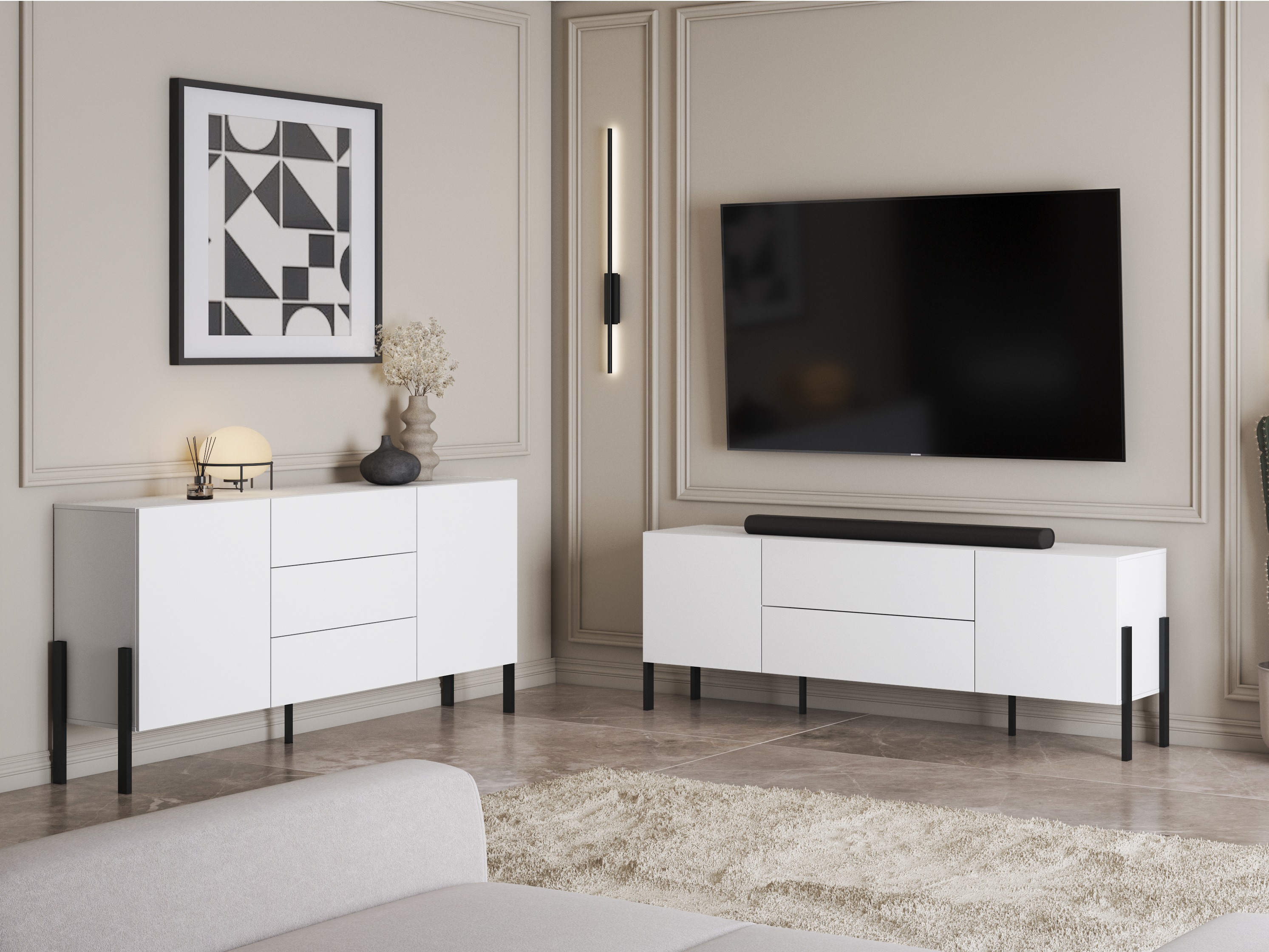 Komoda Etsore 101 (Balta)