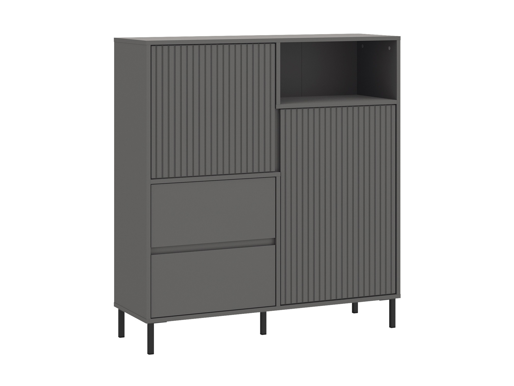 Svetainės komplektas Ruvrevi 105 (Antracitas)