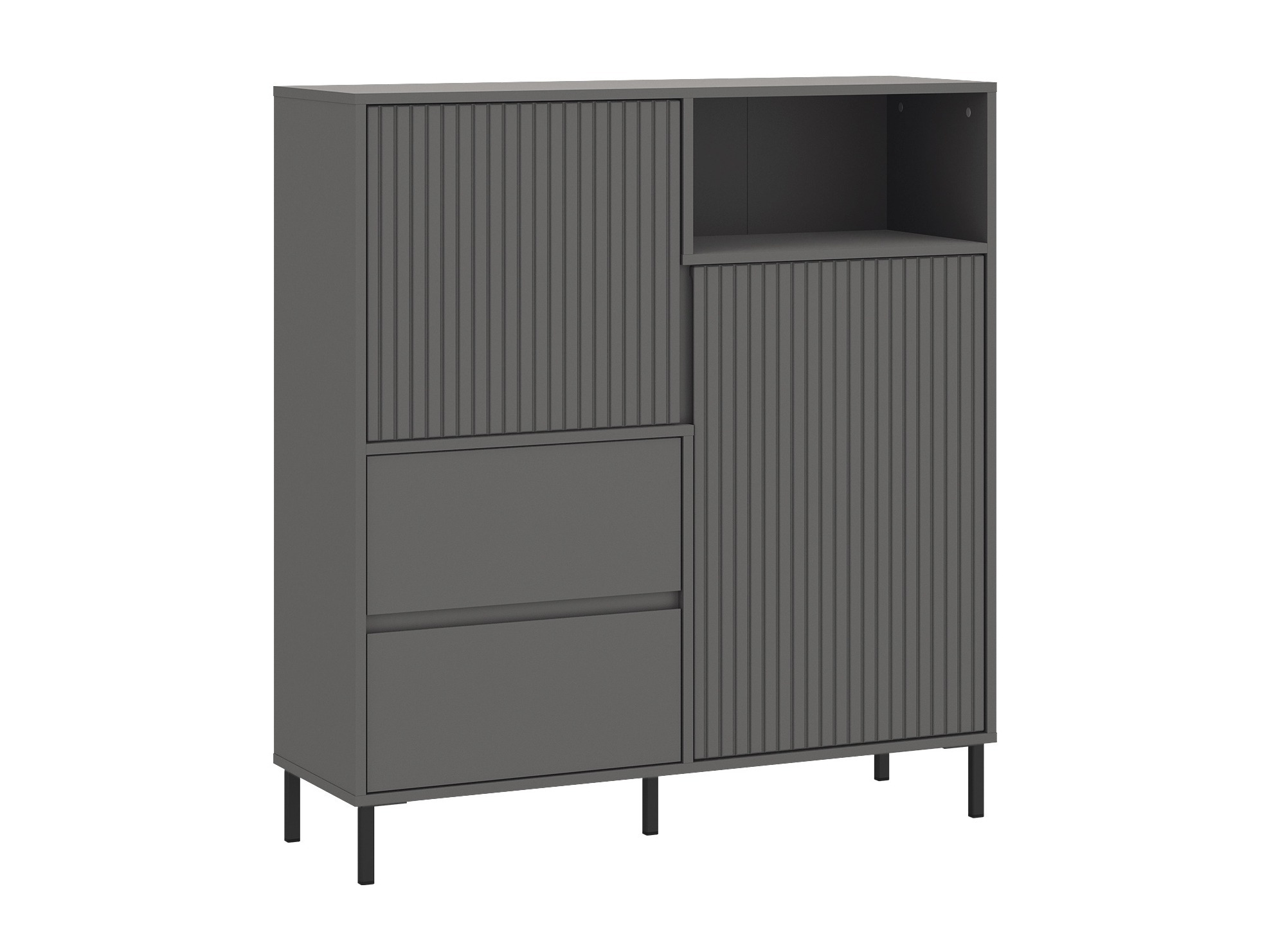 Svetainės komplektas Ruvrevi 106 (Antracitas)