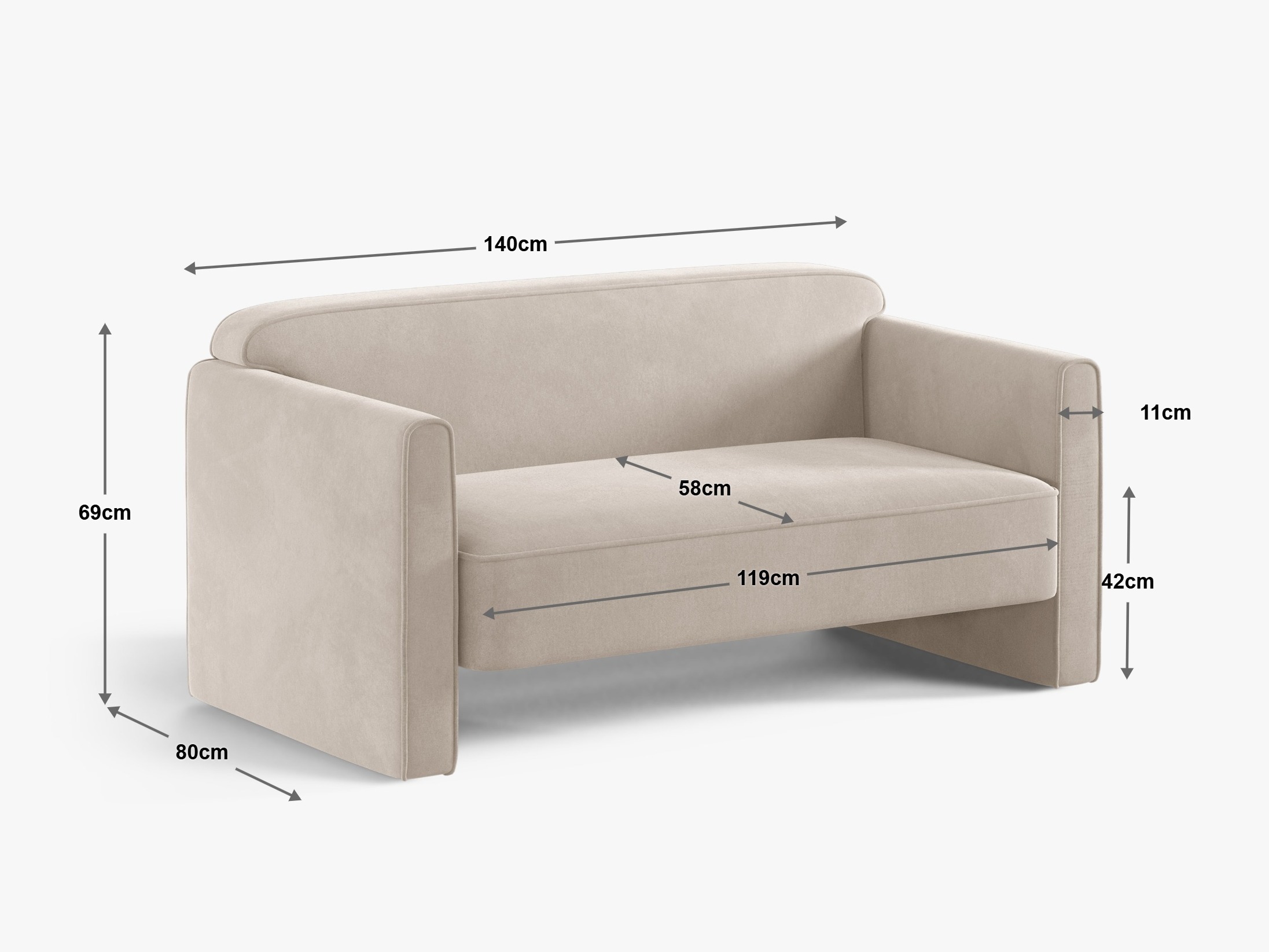 Sofa Beckley 200 (Salvador 01)