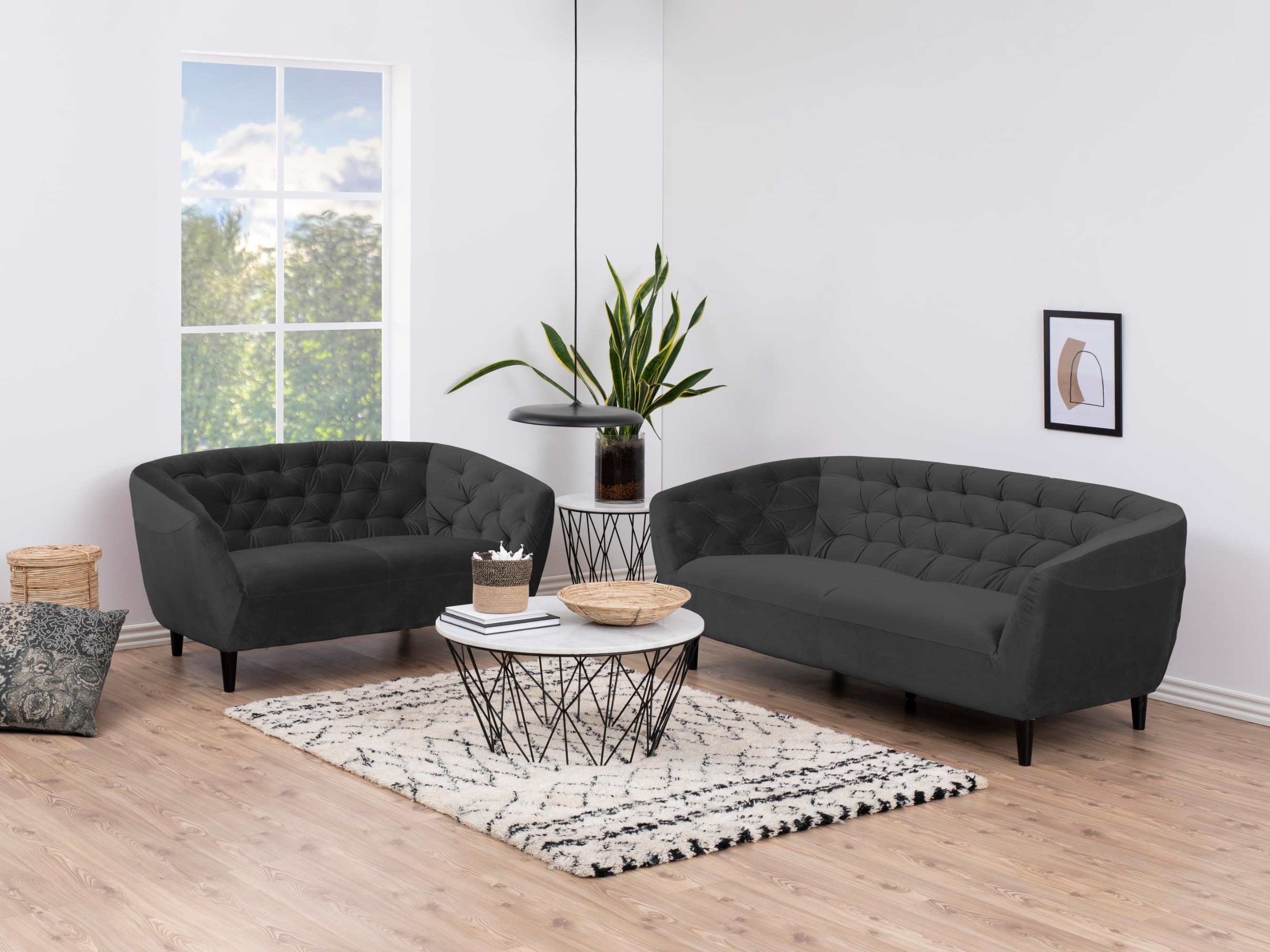 Chesterfield sofa Norsica 260 (Tamsi pilka)