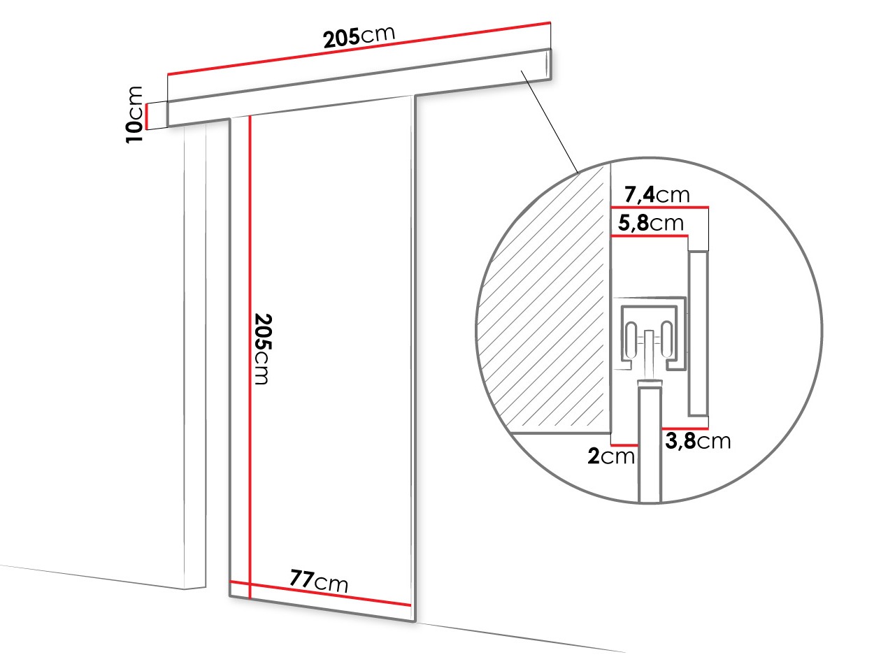 Stumdomos durys Closico 183 (Kašmyras)