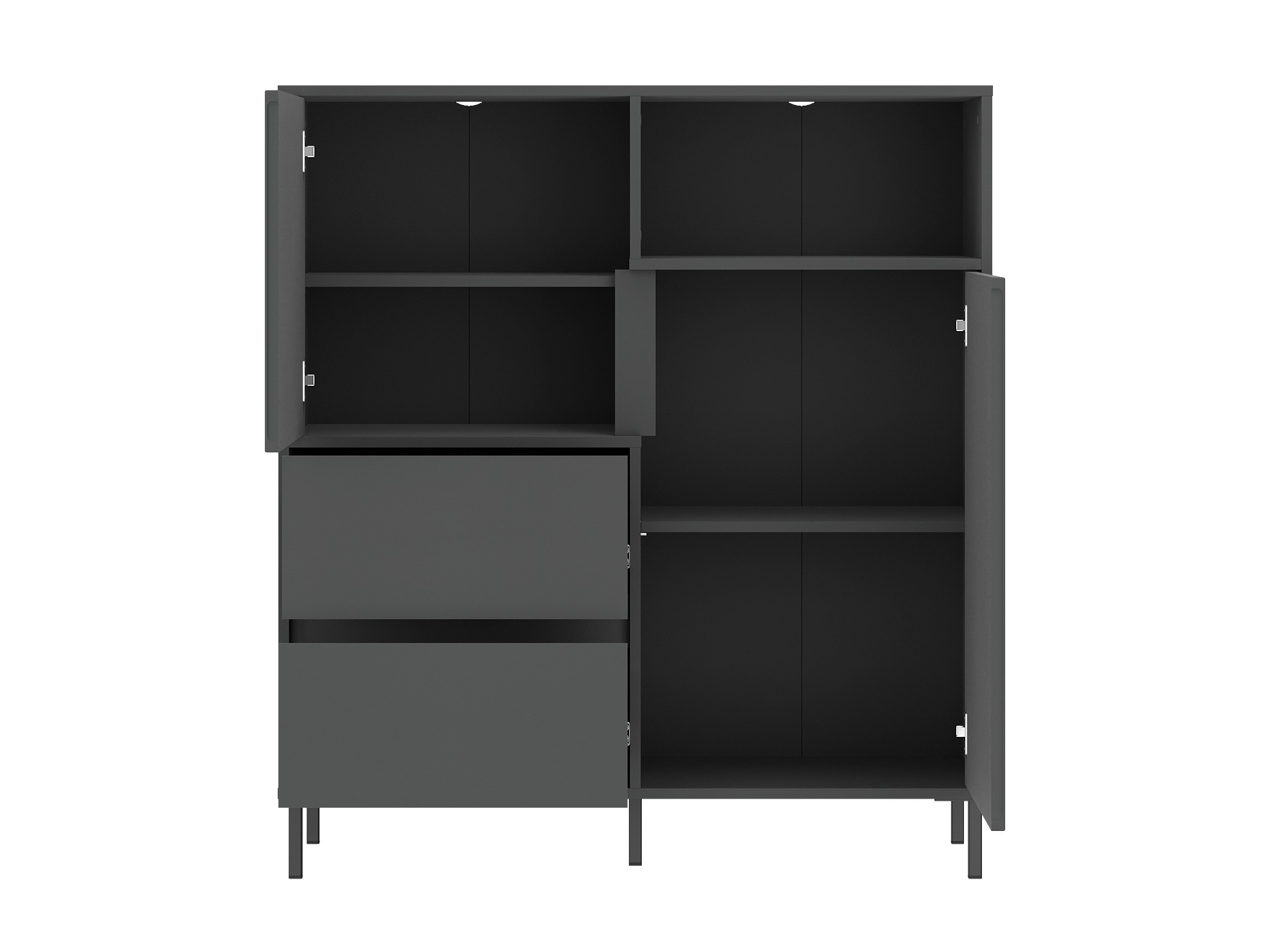 Svetainės komplektas Ruvrevi 106 (Antracitas)