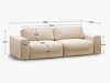 Sofa lova Beckley 204 (Paris Salmon)