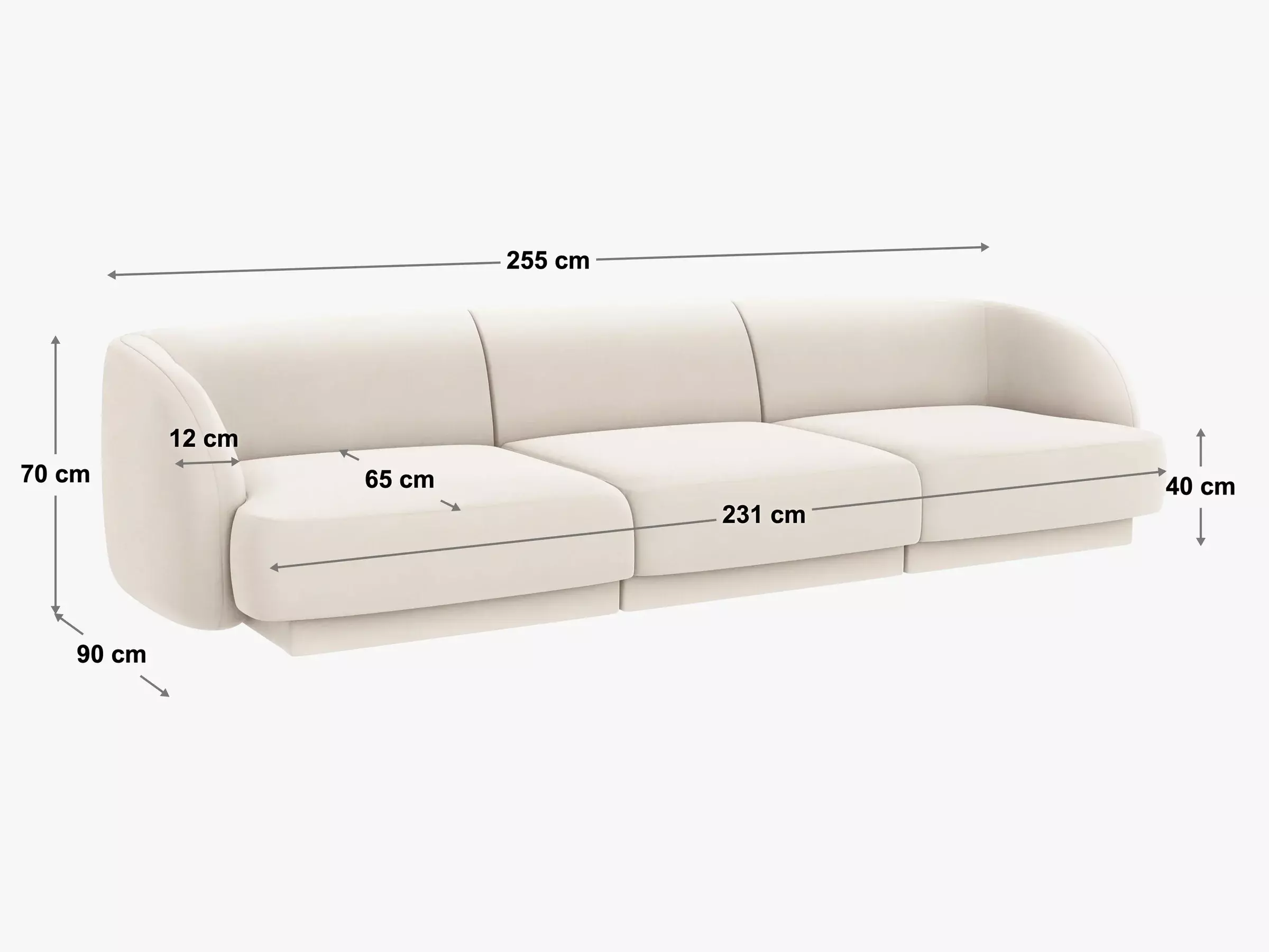 Modulinė sofa Tivlomi 104 (Bluvel 86)