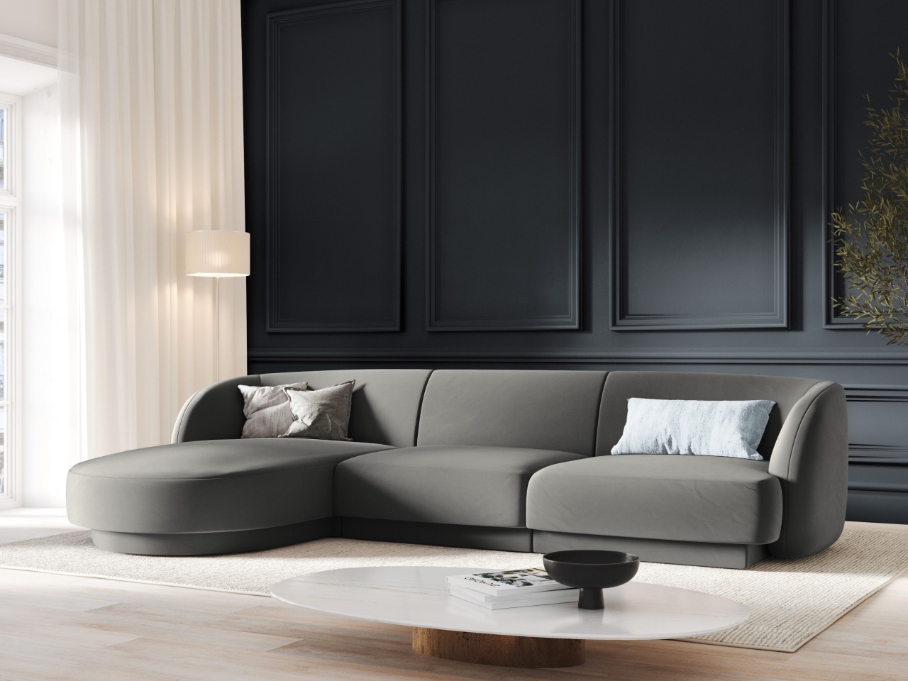 Modulinis minkštas kampas Tivlomi 102 (Bluvel 13)