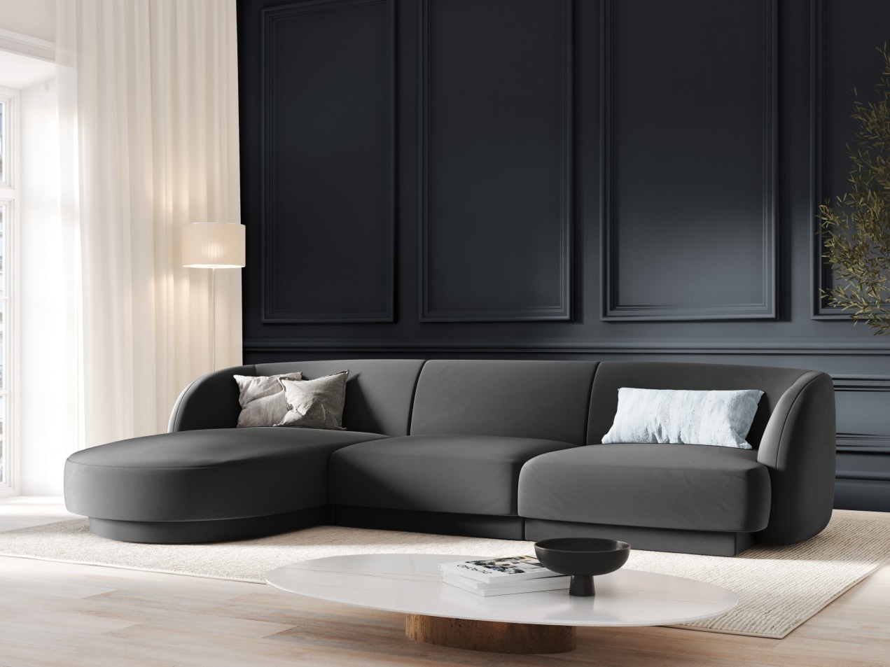 Modulinis minkštas kampas Tivlomi 102 (Bluvel 14)