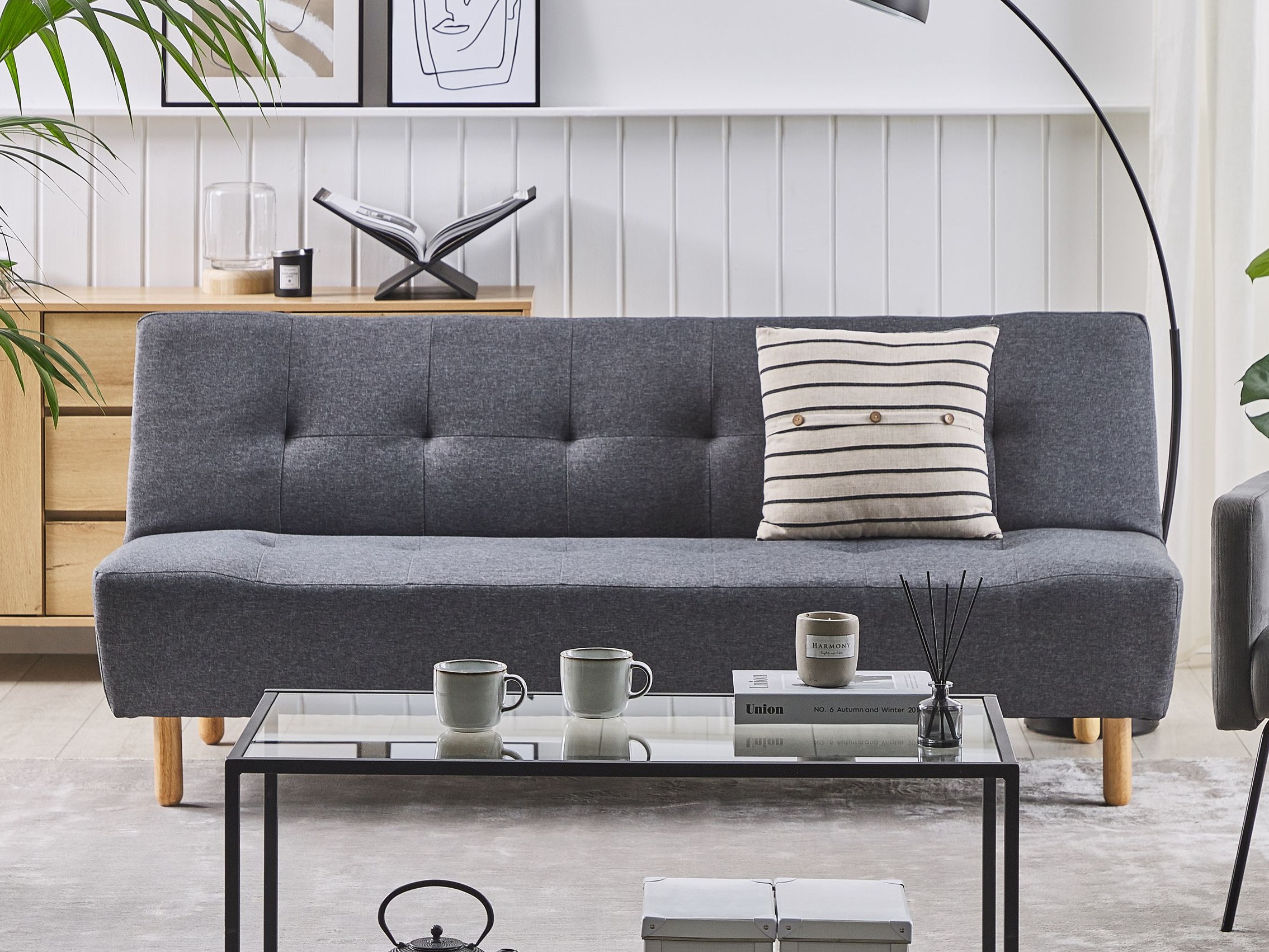 Sofa lova Berwyn 1550 (Tamsi pilka)