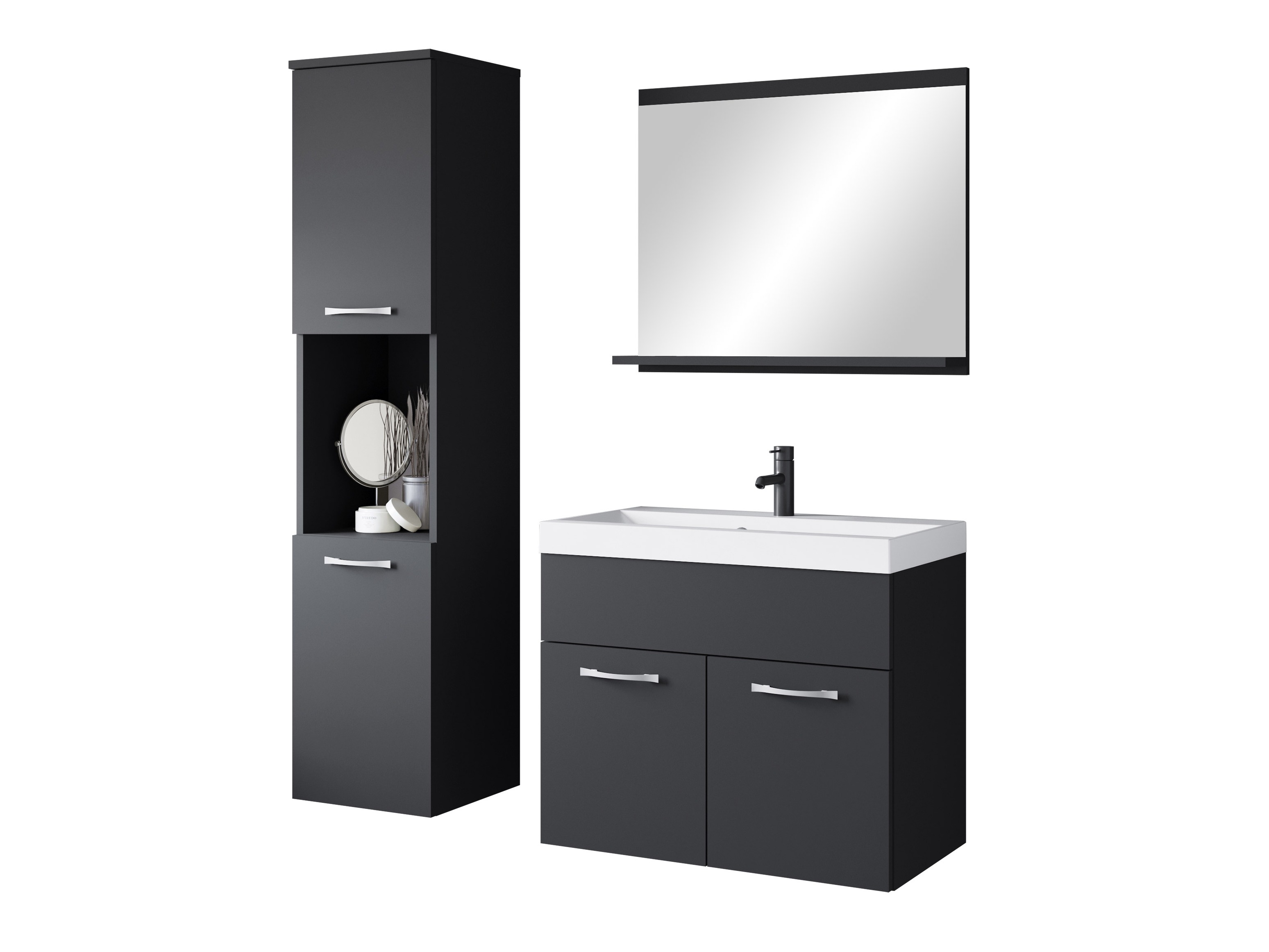 Vonios komplektas Sarasota 122 (Grafitas)