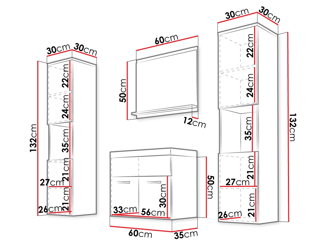 Vonios komplektas Sarasota 123 (Kašmyras)
