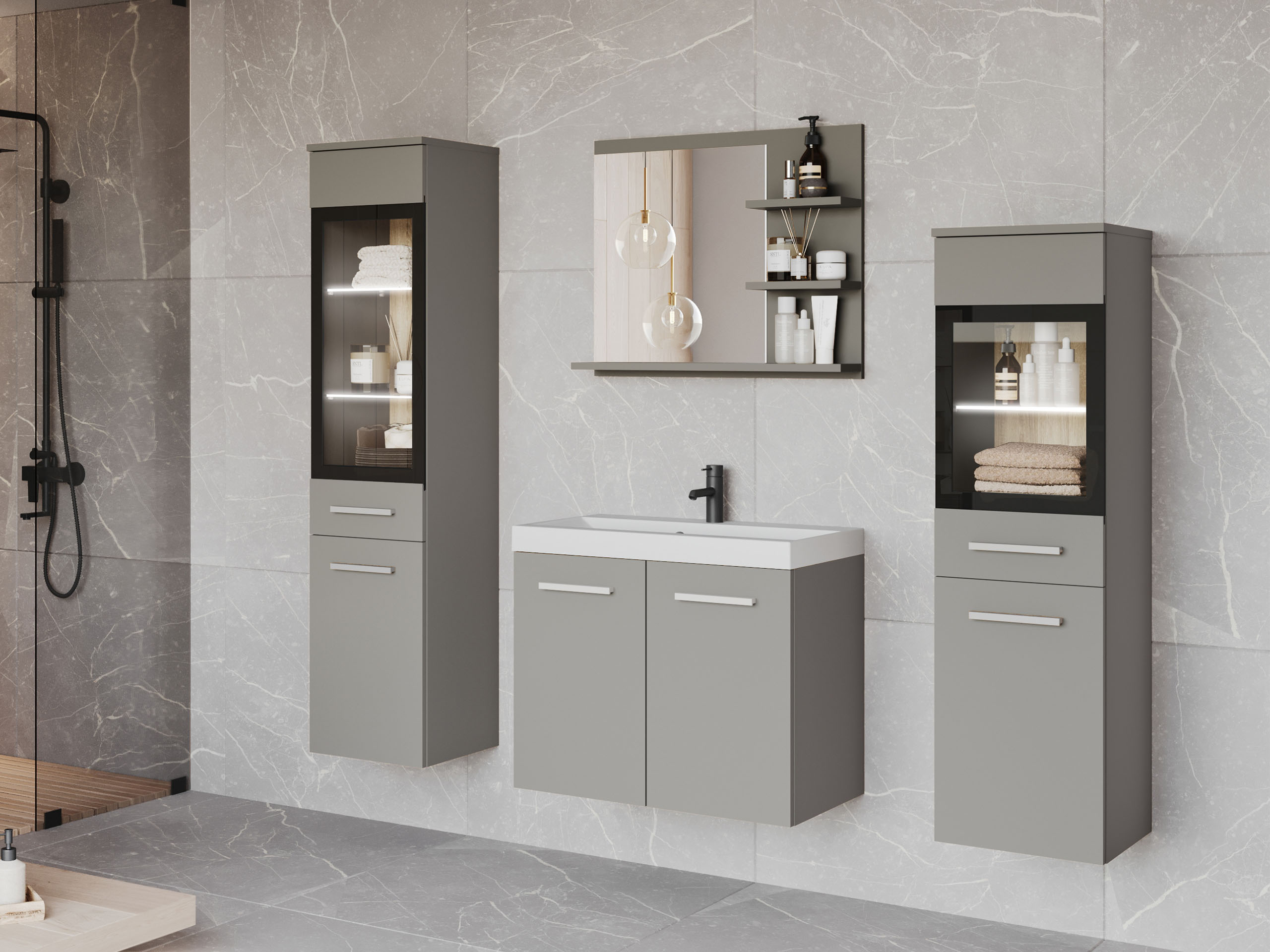 Vonios komplektas Sarasota 141 (Pilka)