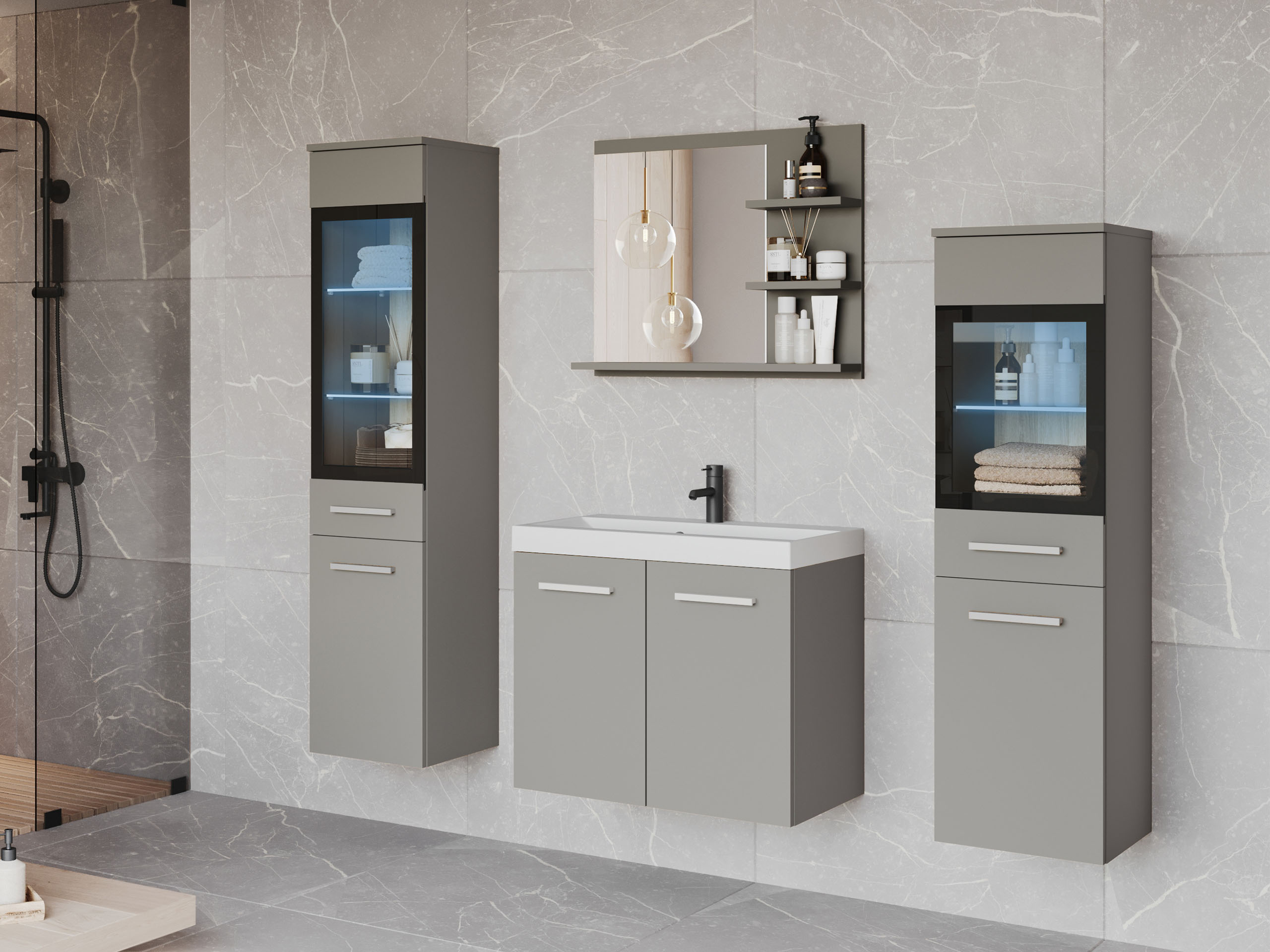 Vonios komplektas Sarasota 141 (Pilka)