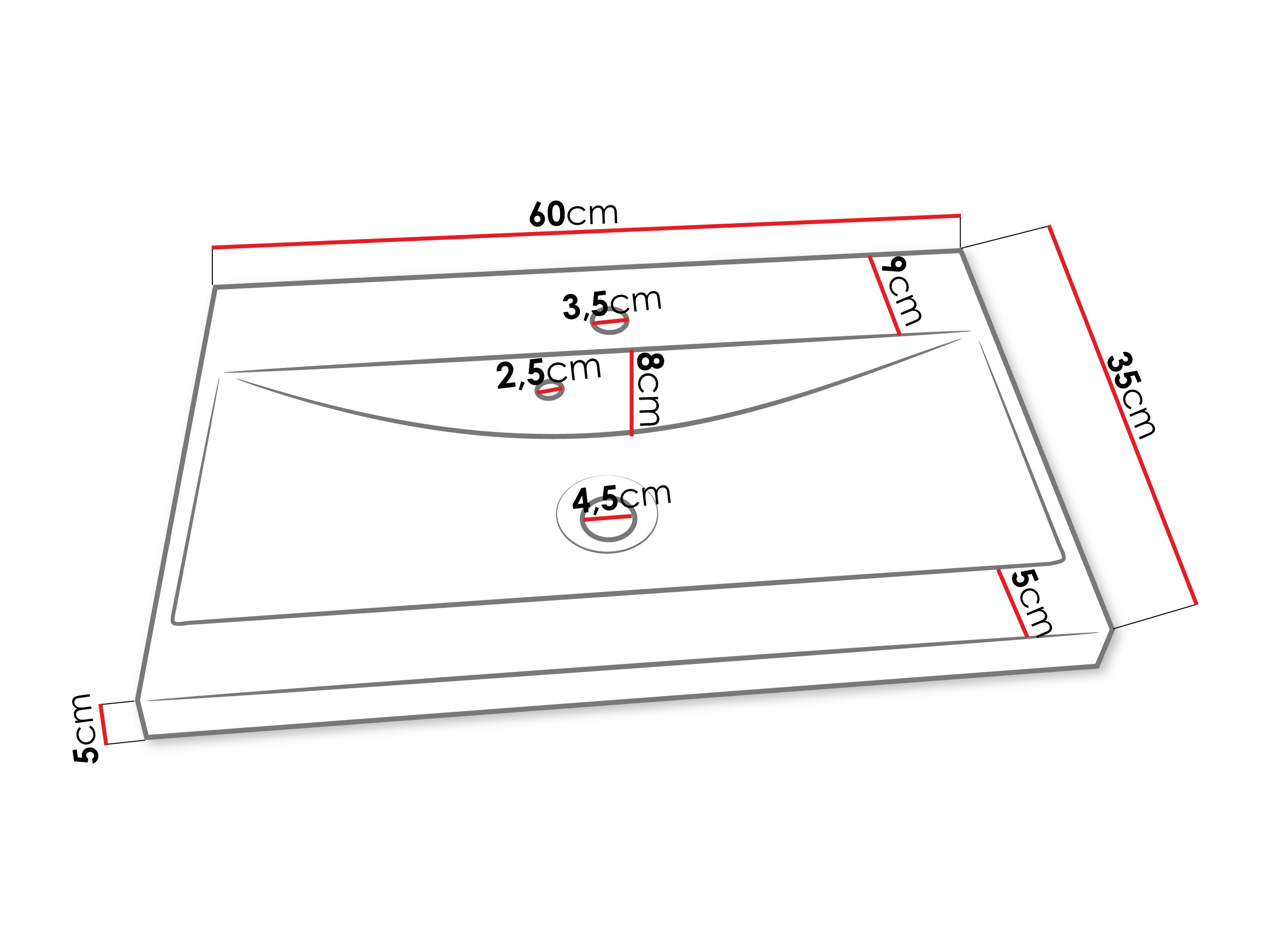 Vonios komplektas Sarasota 173 (Grafitas)