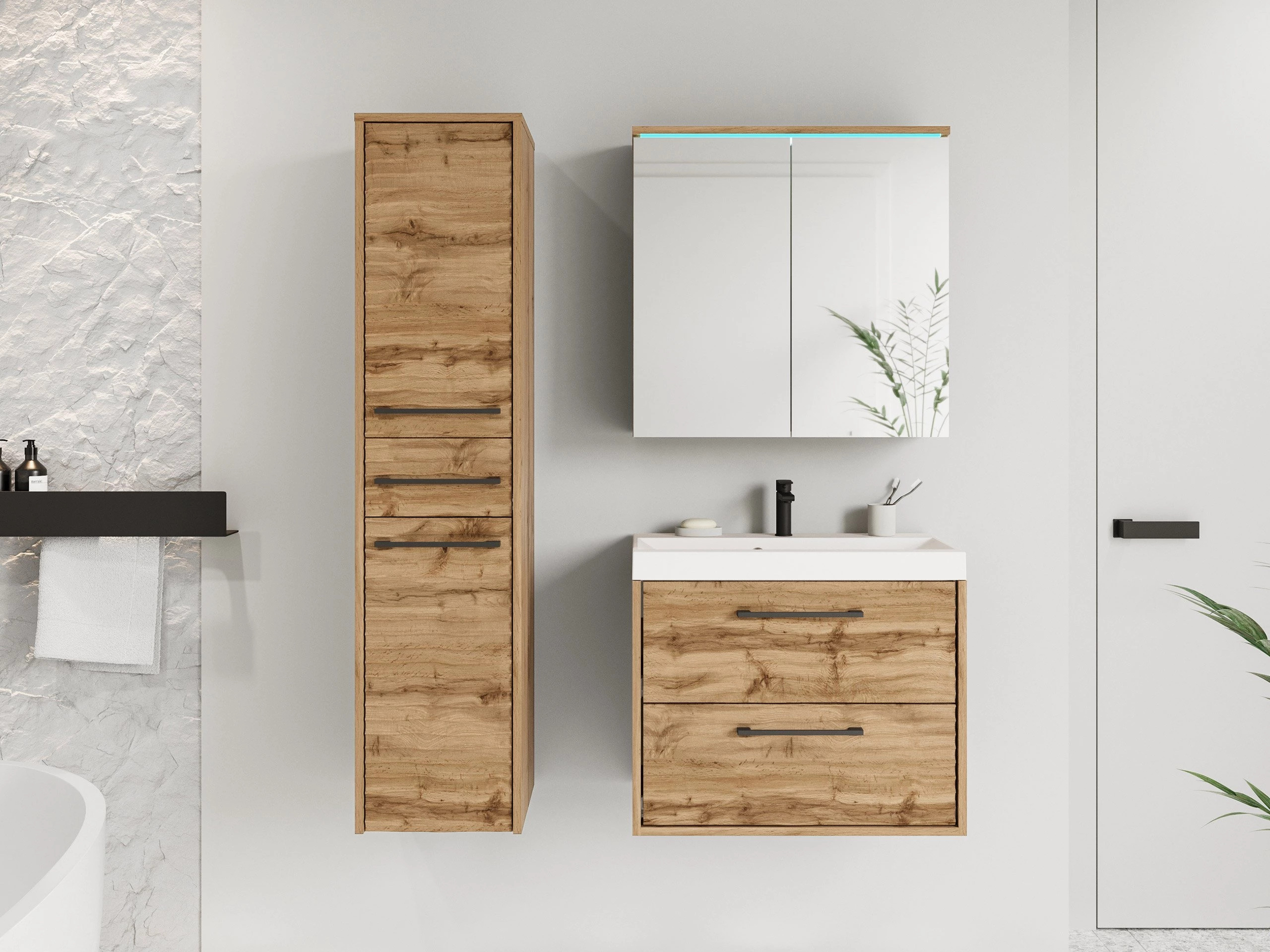 Vonios komplektas Sarasota 173 (Votan ąžuolas)