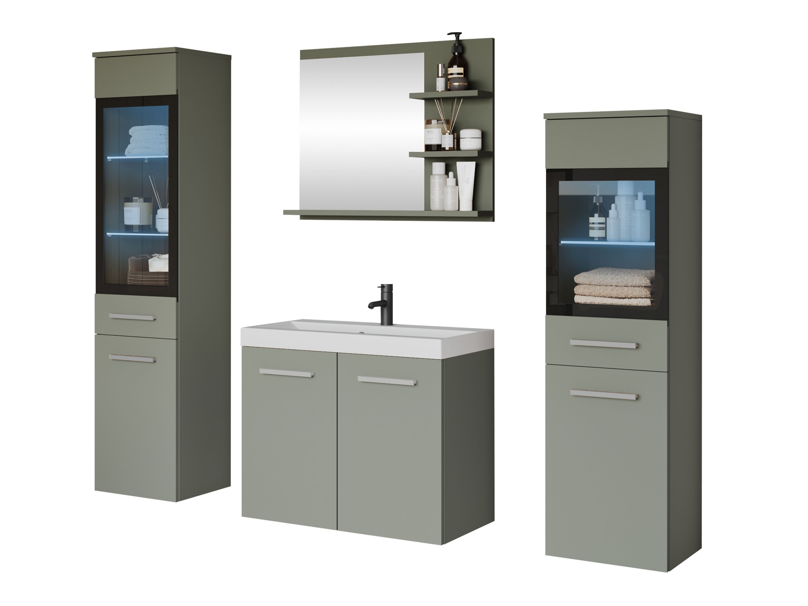 Vonios komplektas Scientia IV (Dusty žalia)