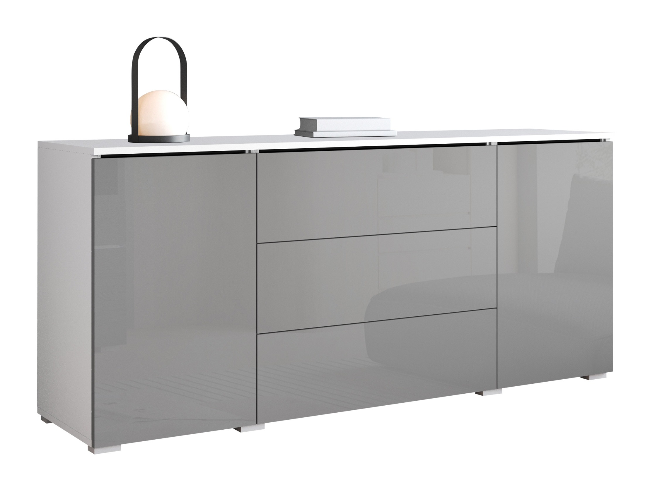 Komoda Mirfivo 102 (Blizgi pilka)