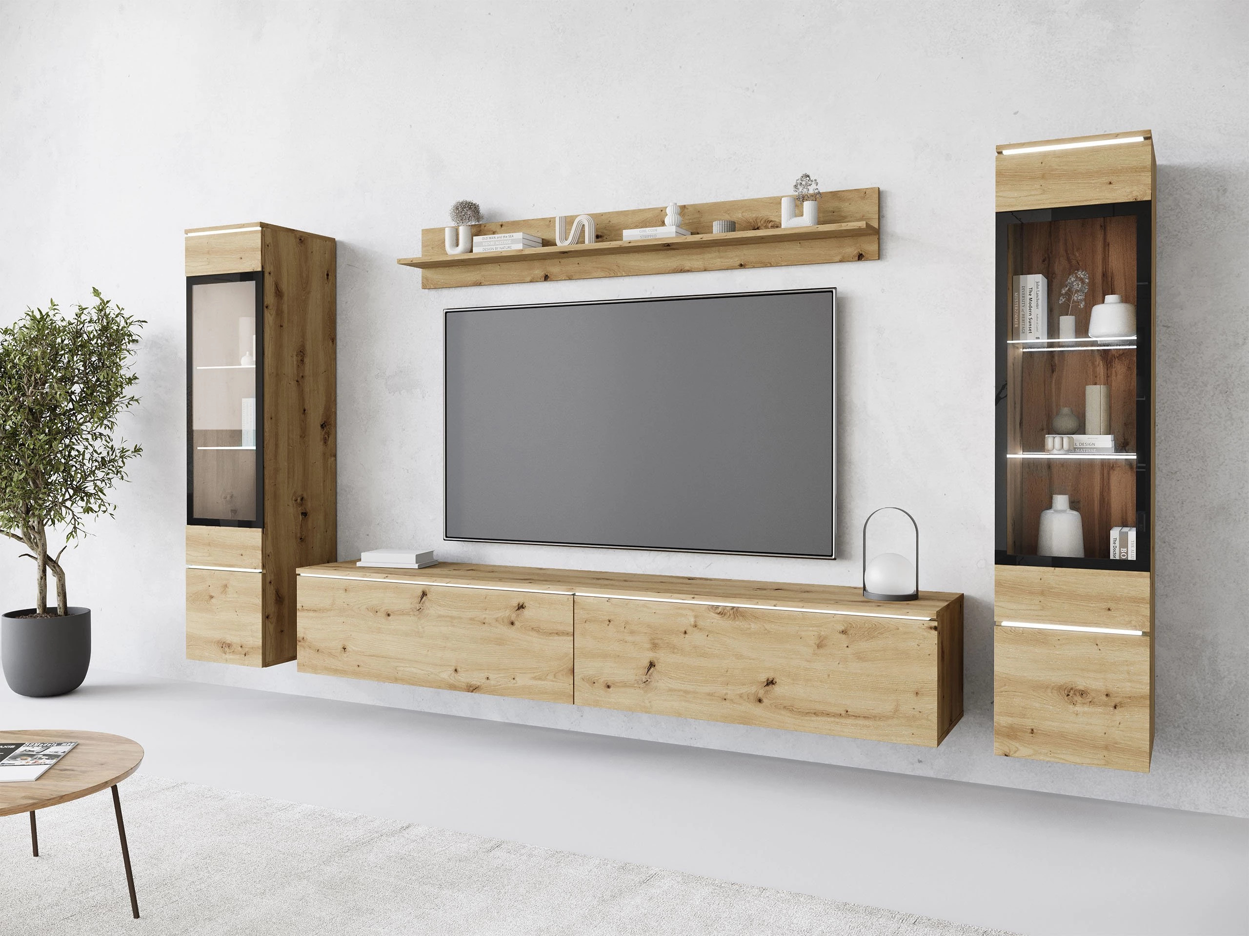 Svetainės komplektas Mirfivo 101 (Artisan ąžuolas)