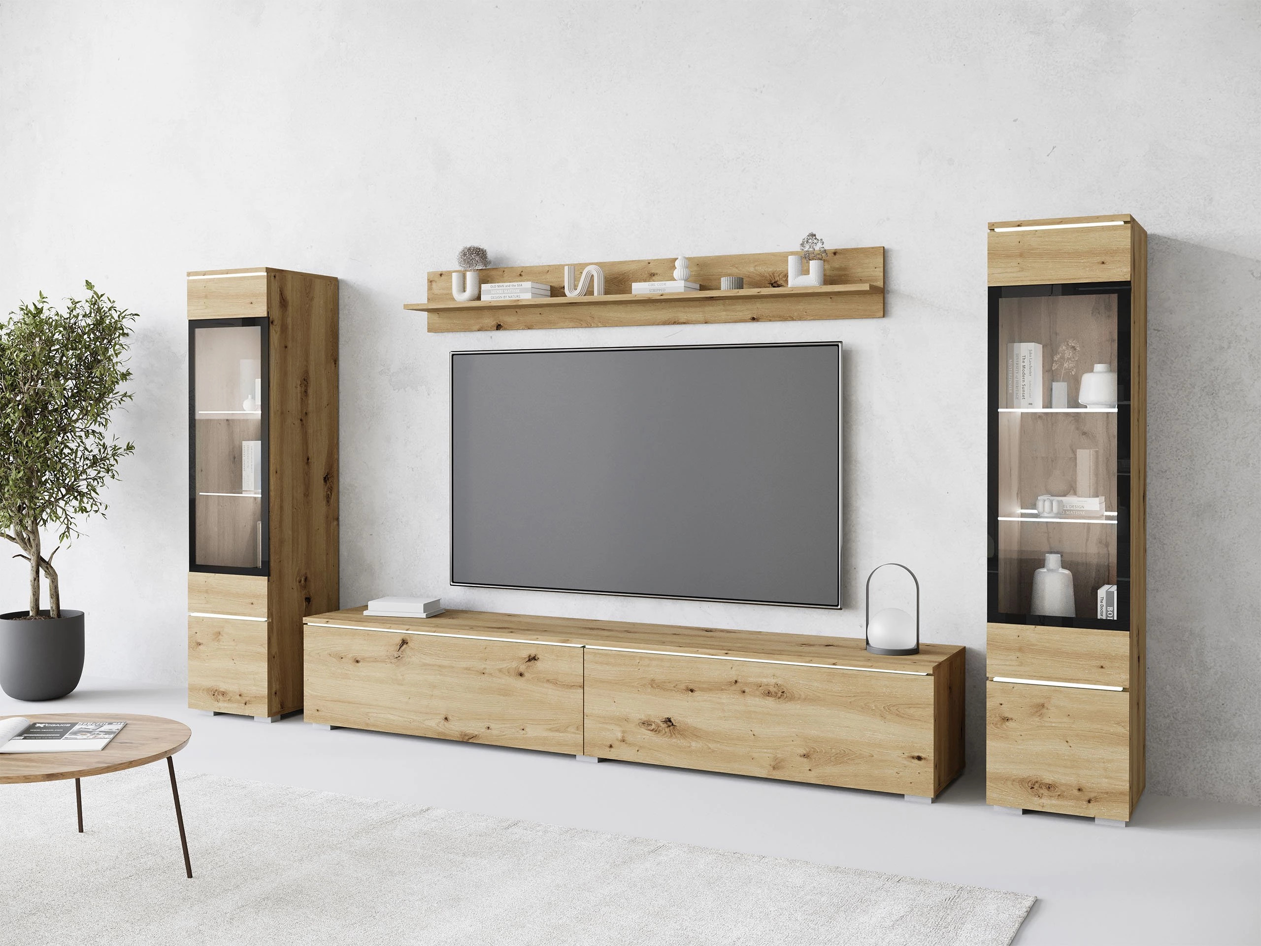Svetainės komplektas Mirfivo 101 (Artisan ąžuolas)