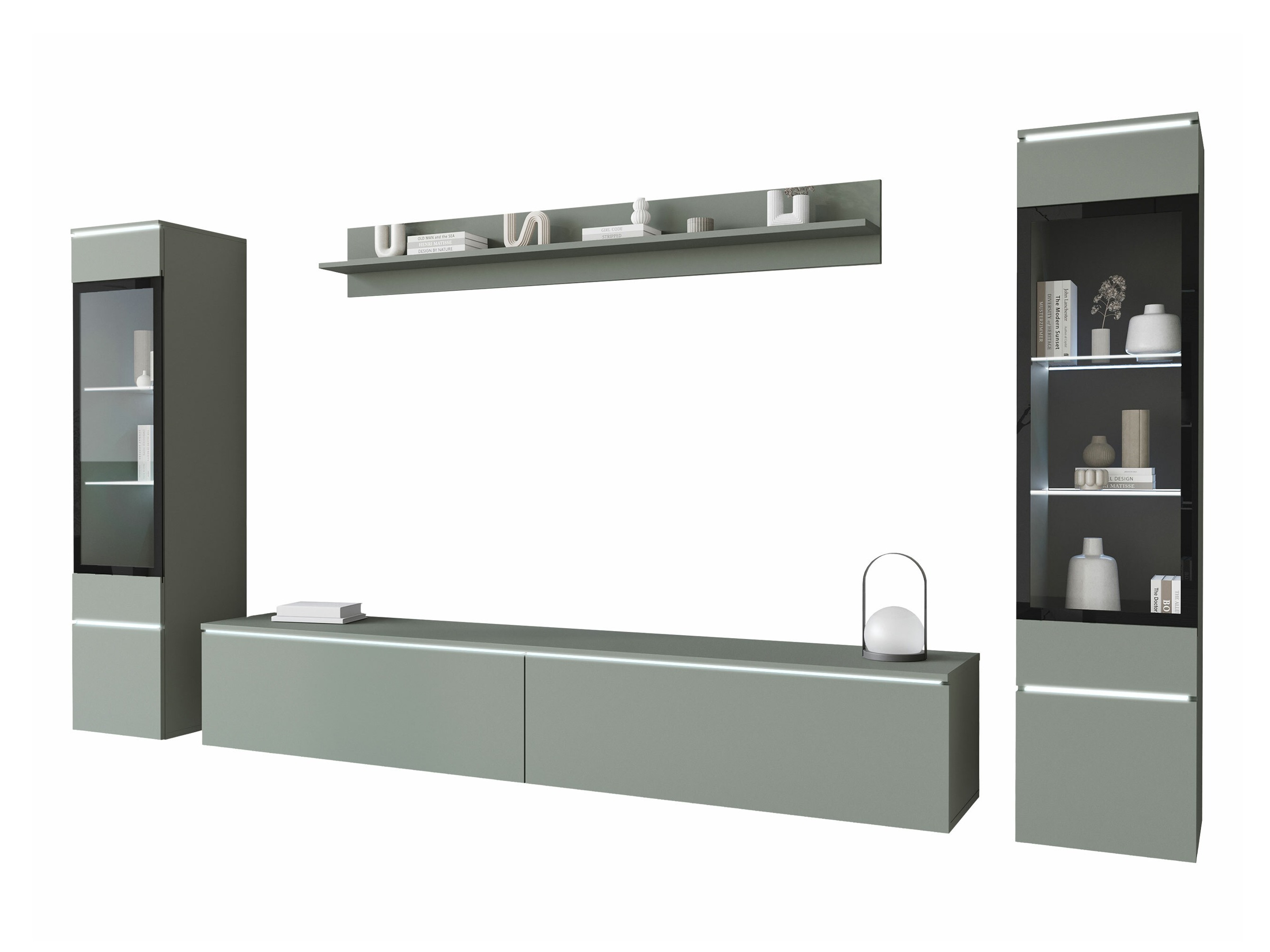 Svetainės komplektas Sarasota 126 (Dusty žalia)