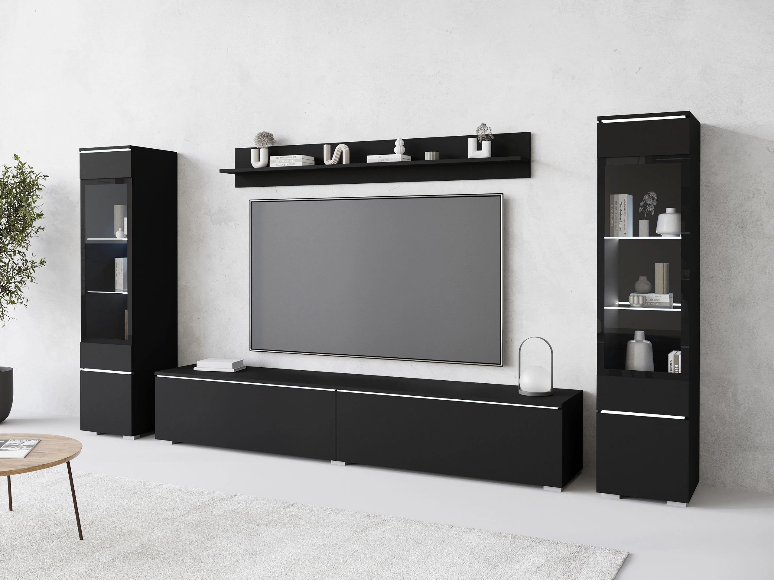 Svetainės komplektas Sarasota 126 (Grafitas)