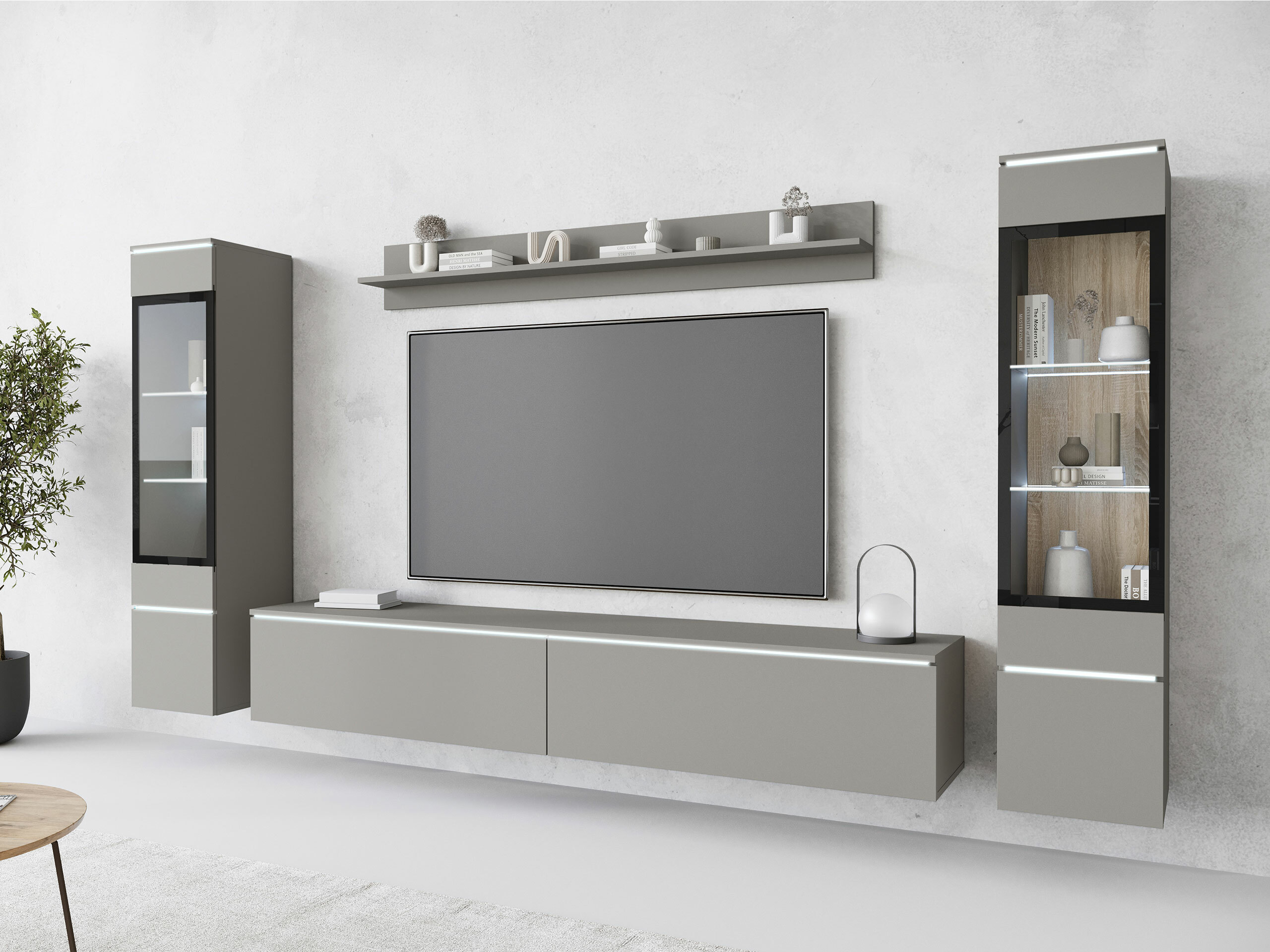 Svetainės komplektas Sarasota 126 (Pilka)