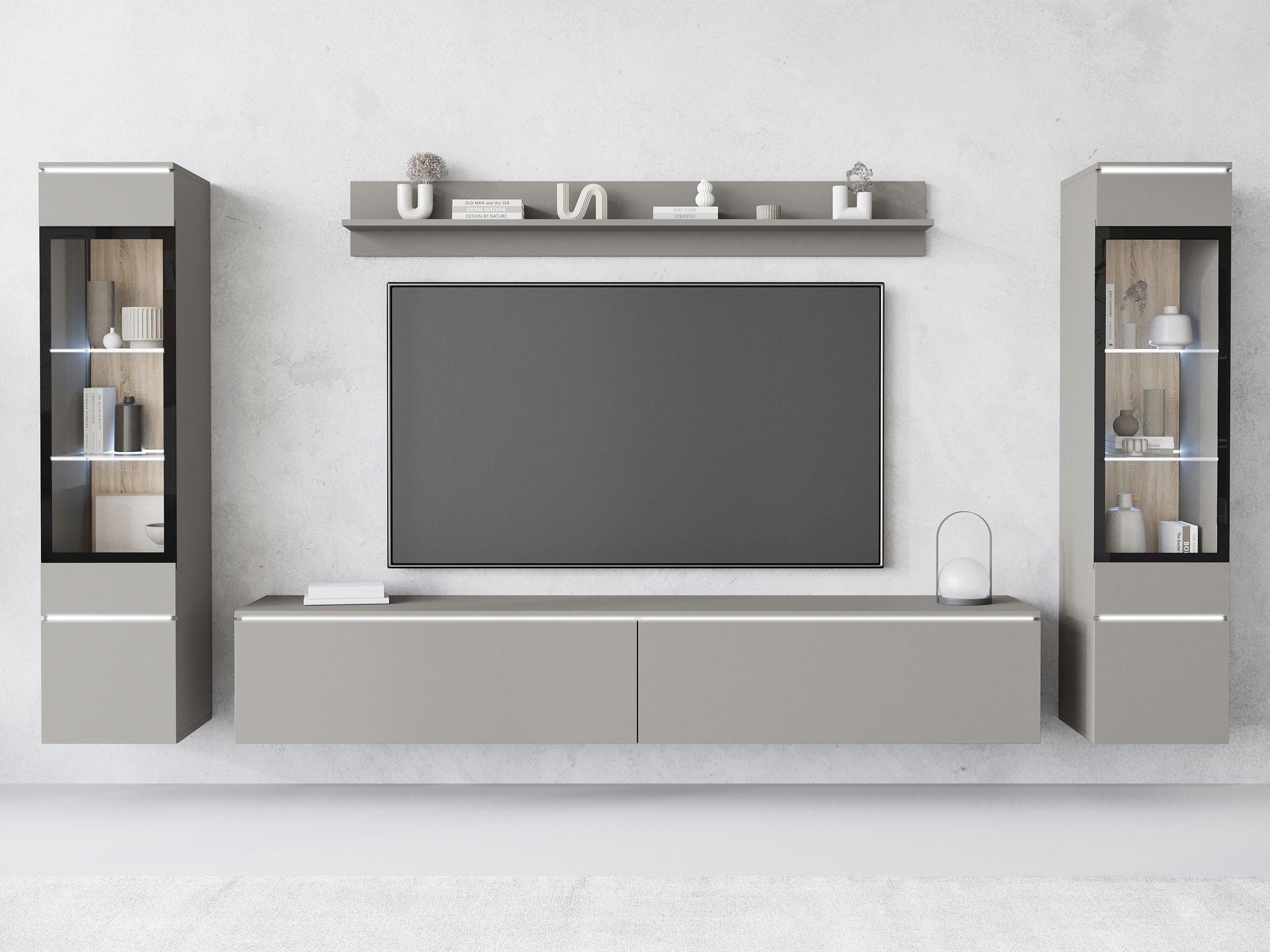 Svetainės komplektas Sarasota 126 (Pilka)