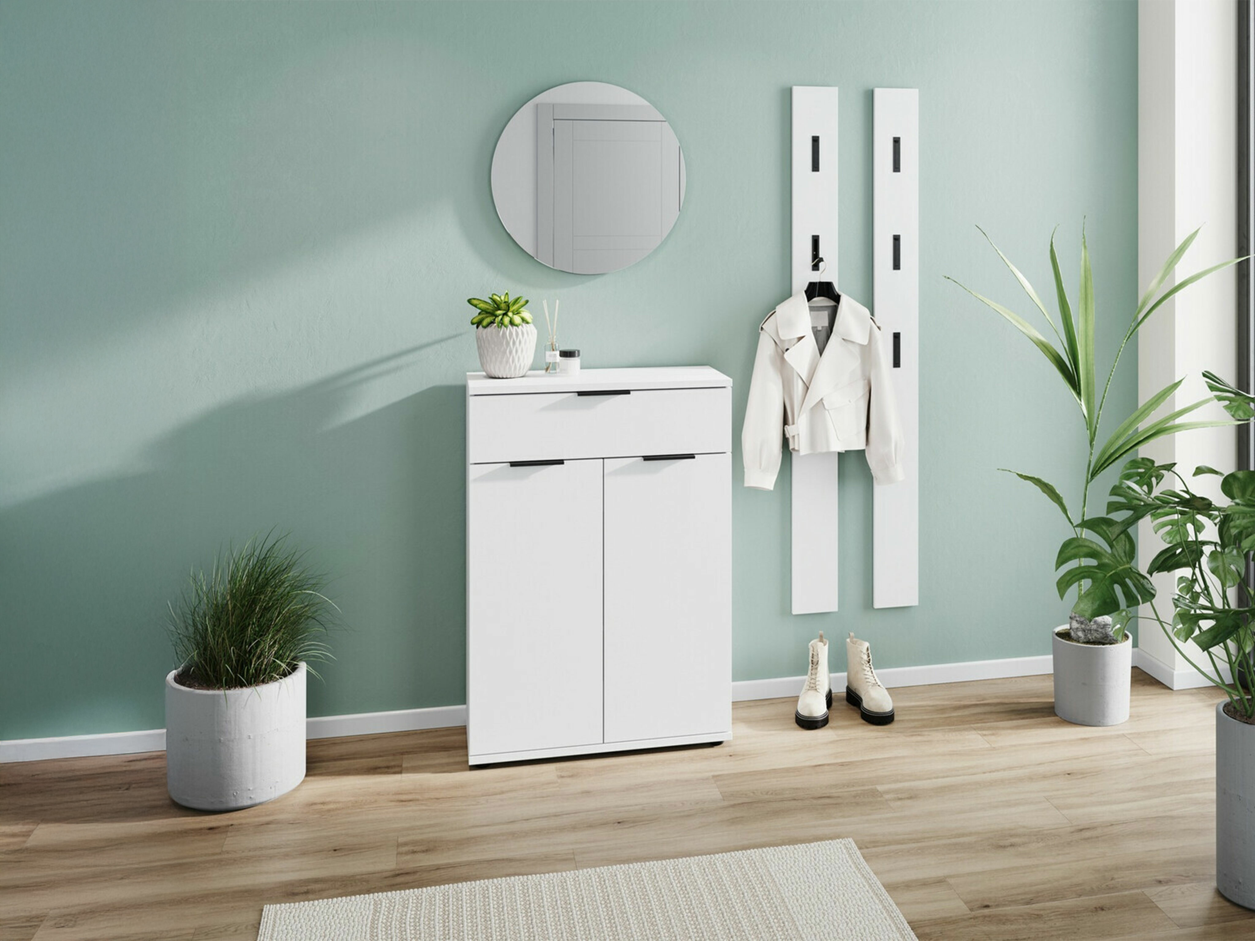 Prieškambario komplektas Soliru 104 (Balta)