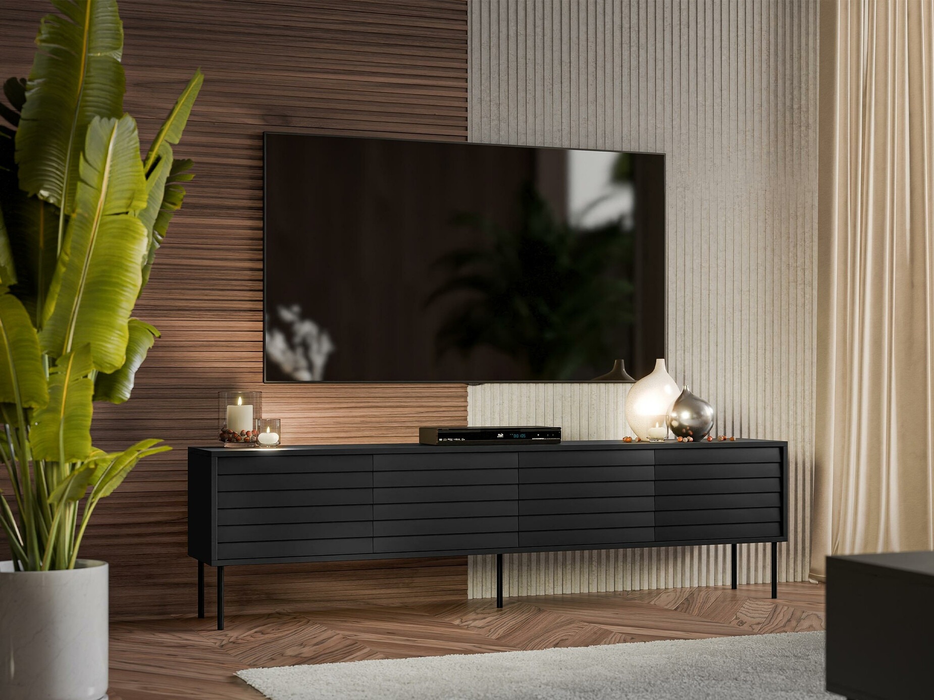 TV staliukas Flosoru 105 (Juoda)