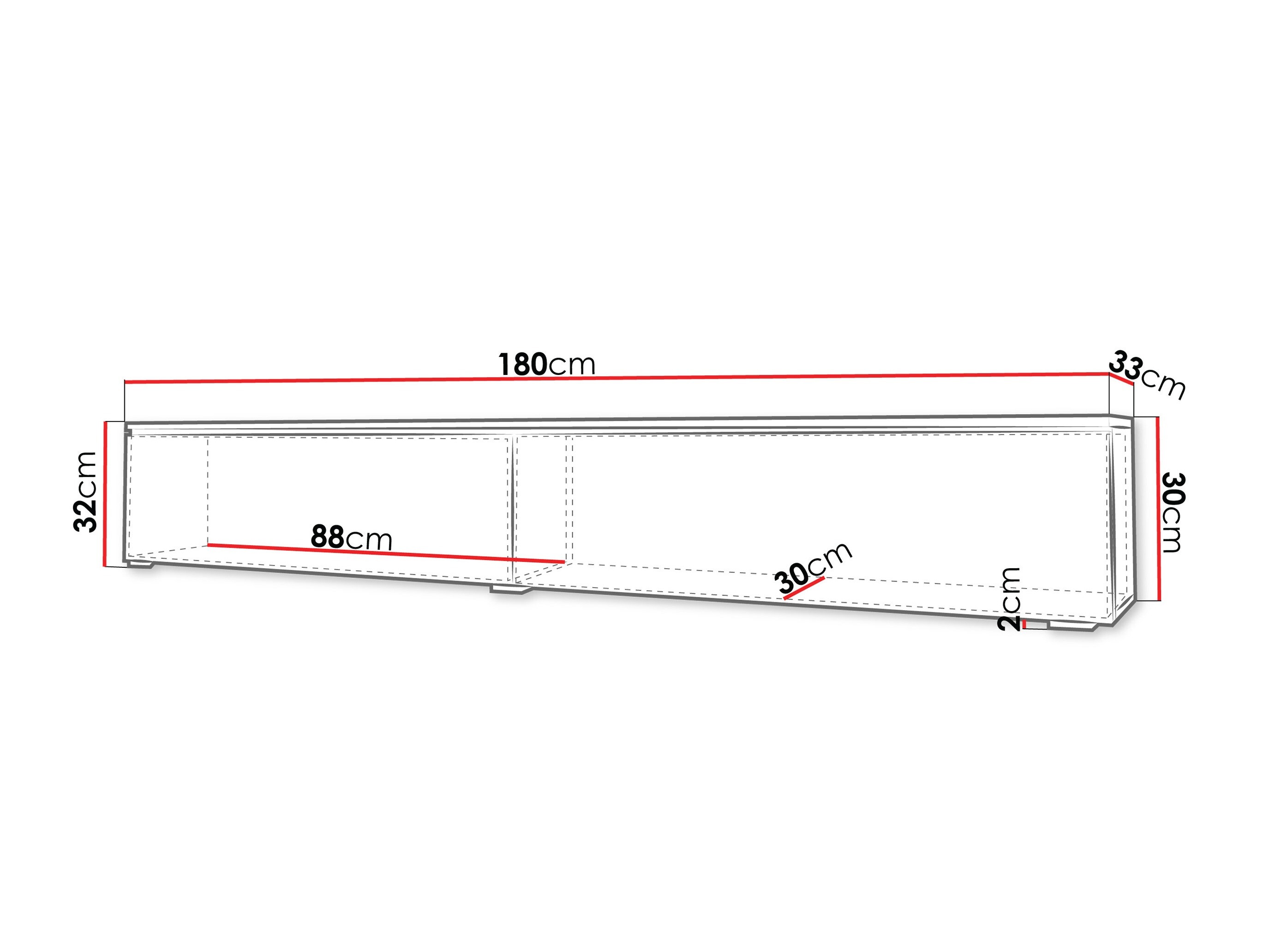 TV staliukas Sarasota 121 (Kašmyras)