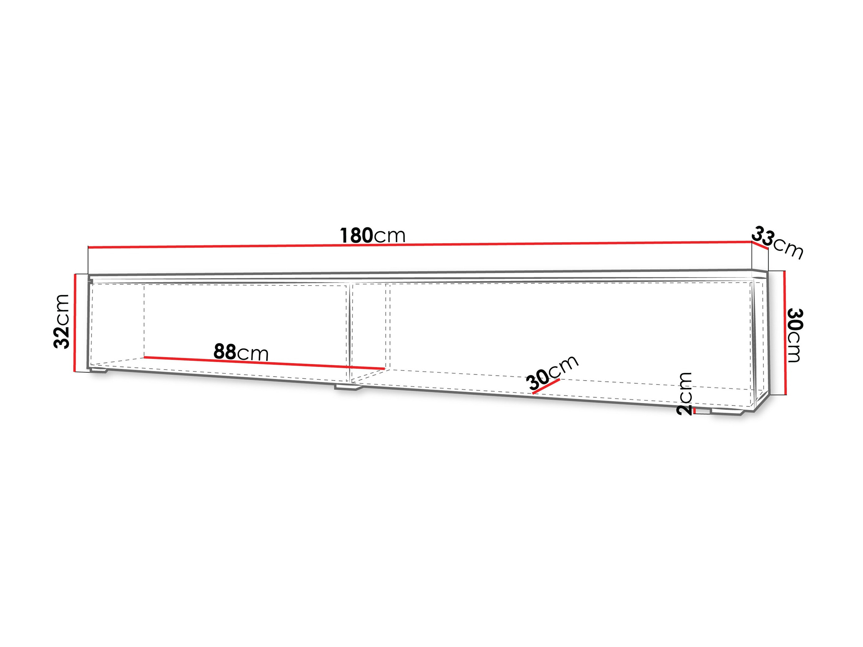 TV staliukas Sarasota 121 (Matera pilka + Kaštonas)