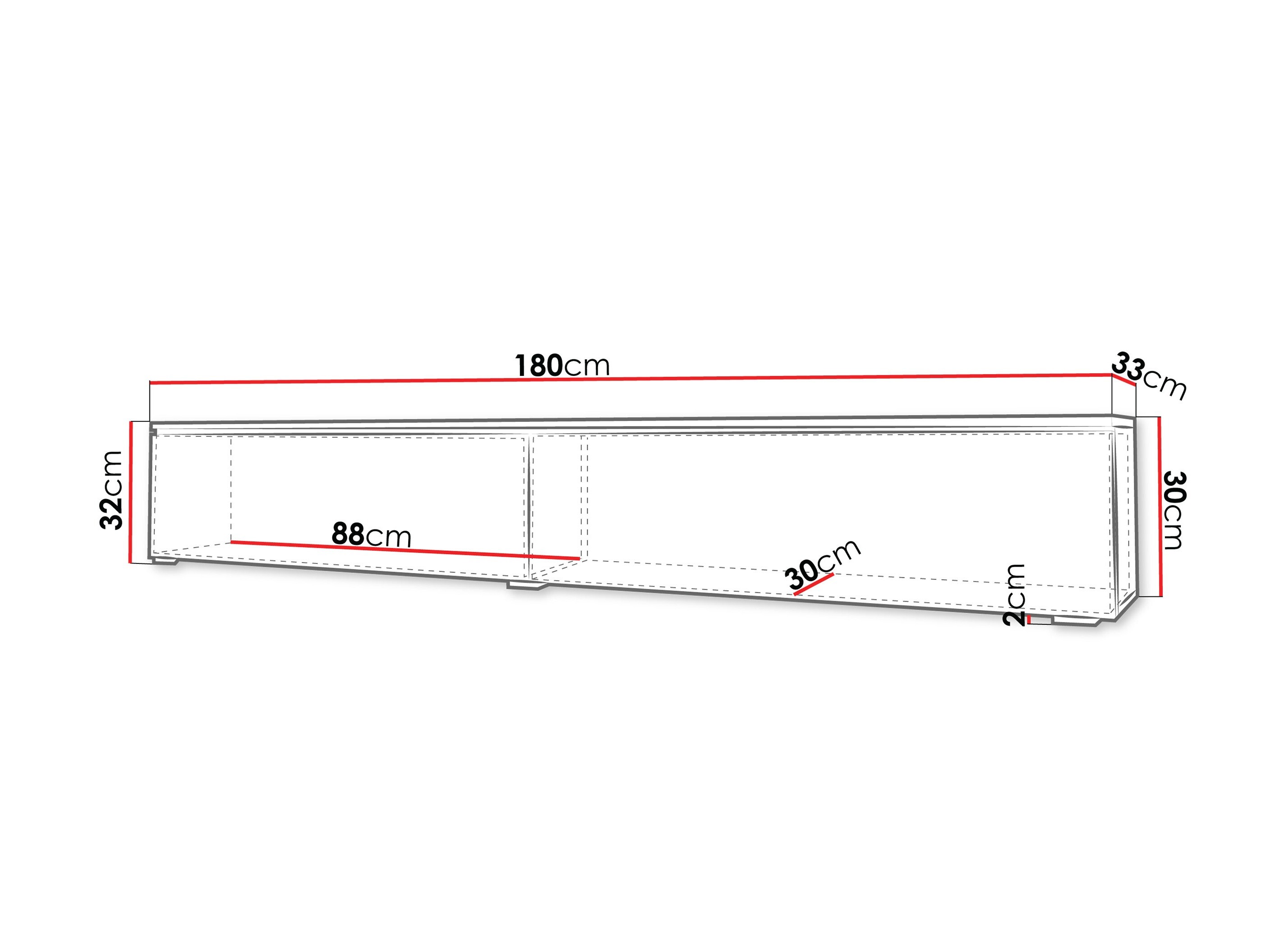 TV staliukas Sarasota 121 (Pilka)