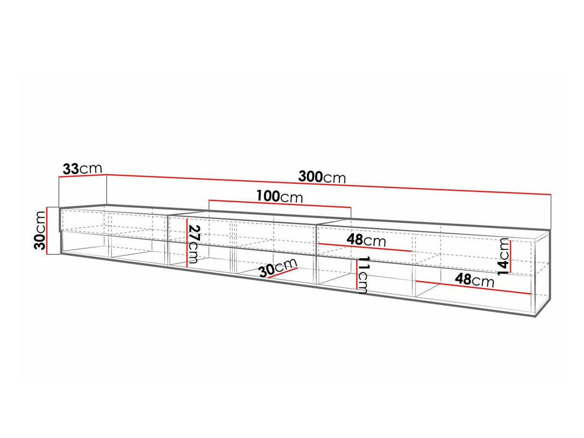 TV staliukas Sarasota 144 (Kaštonas)