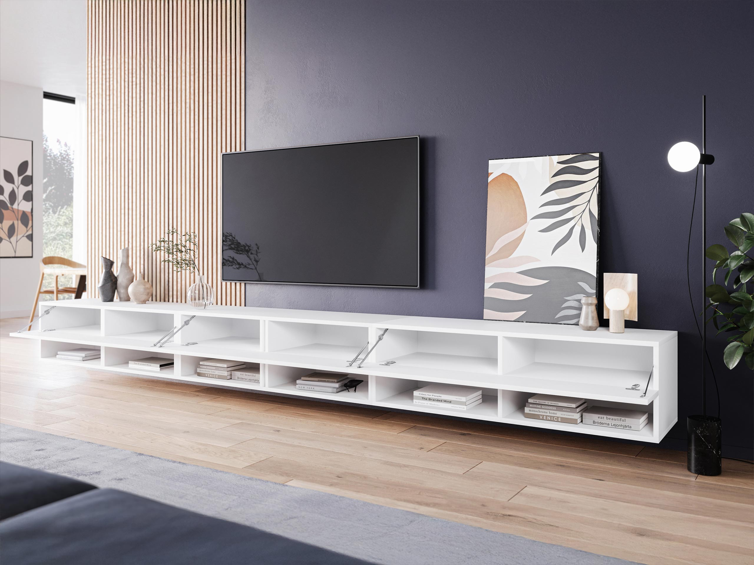 TV staliukas Sarasota 144 (Matera pilka + Kaštonas)