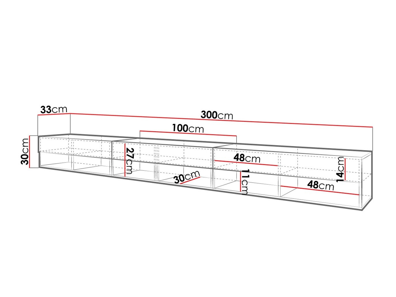 TV staliukas Sarasota 144 (Matera pilka + Kaštonas)