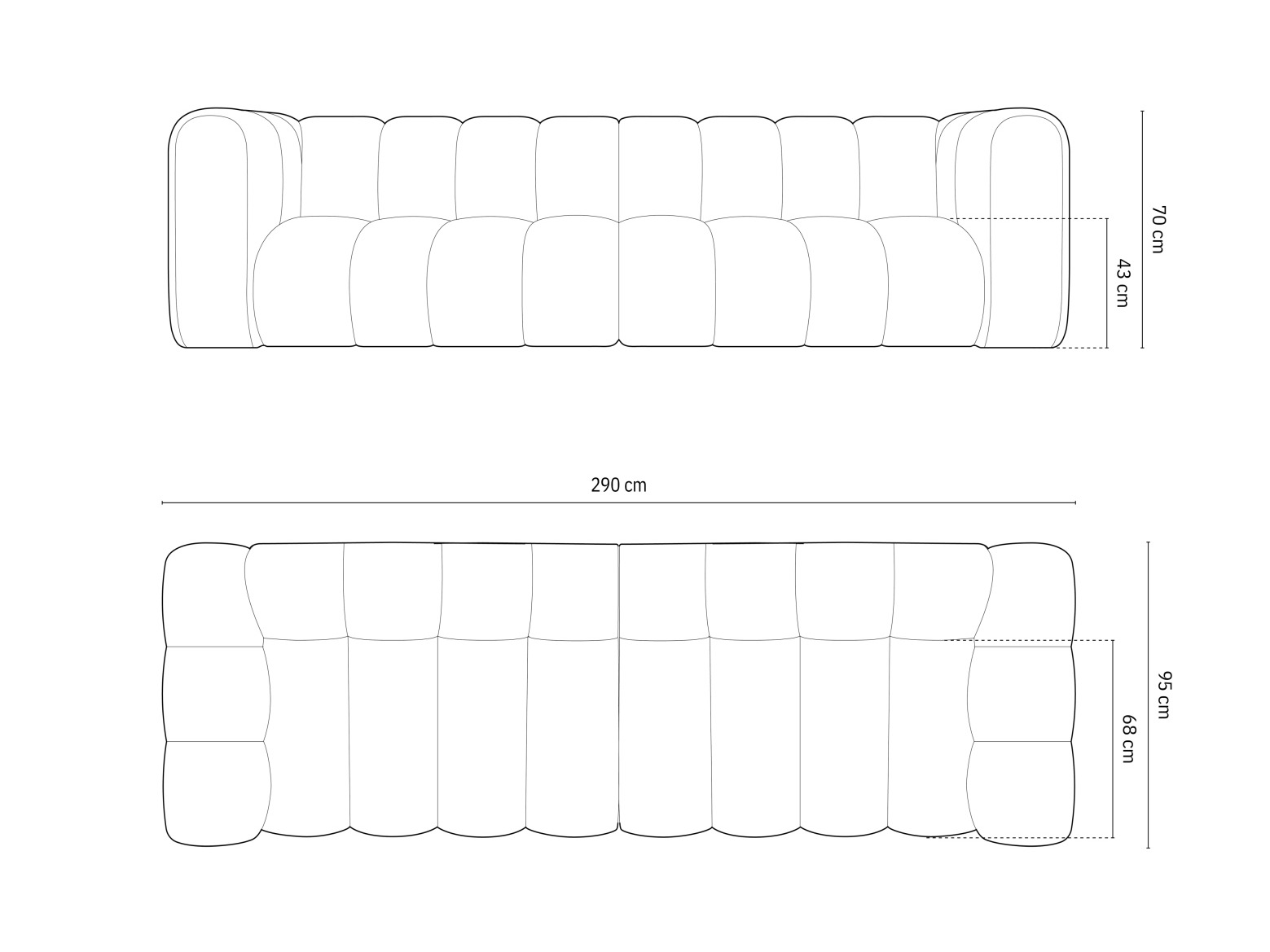Modulinė sofa Cirleve 100 (Baloo 2074)