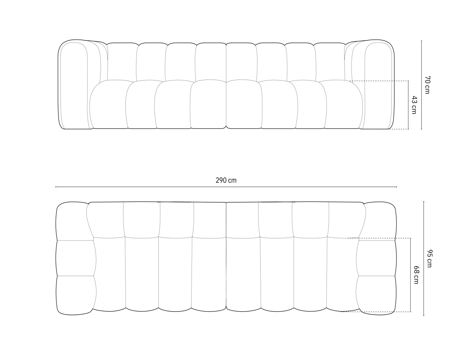 Modulinė sofa Cirleve 100 (Baloo 2082)