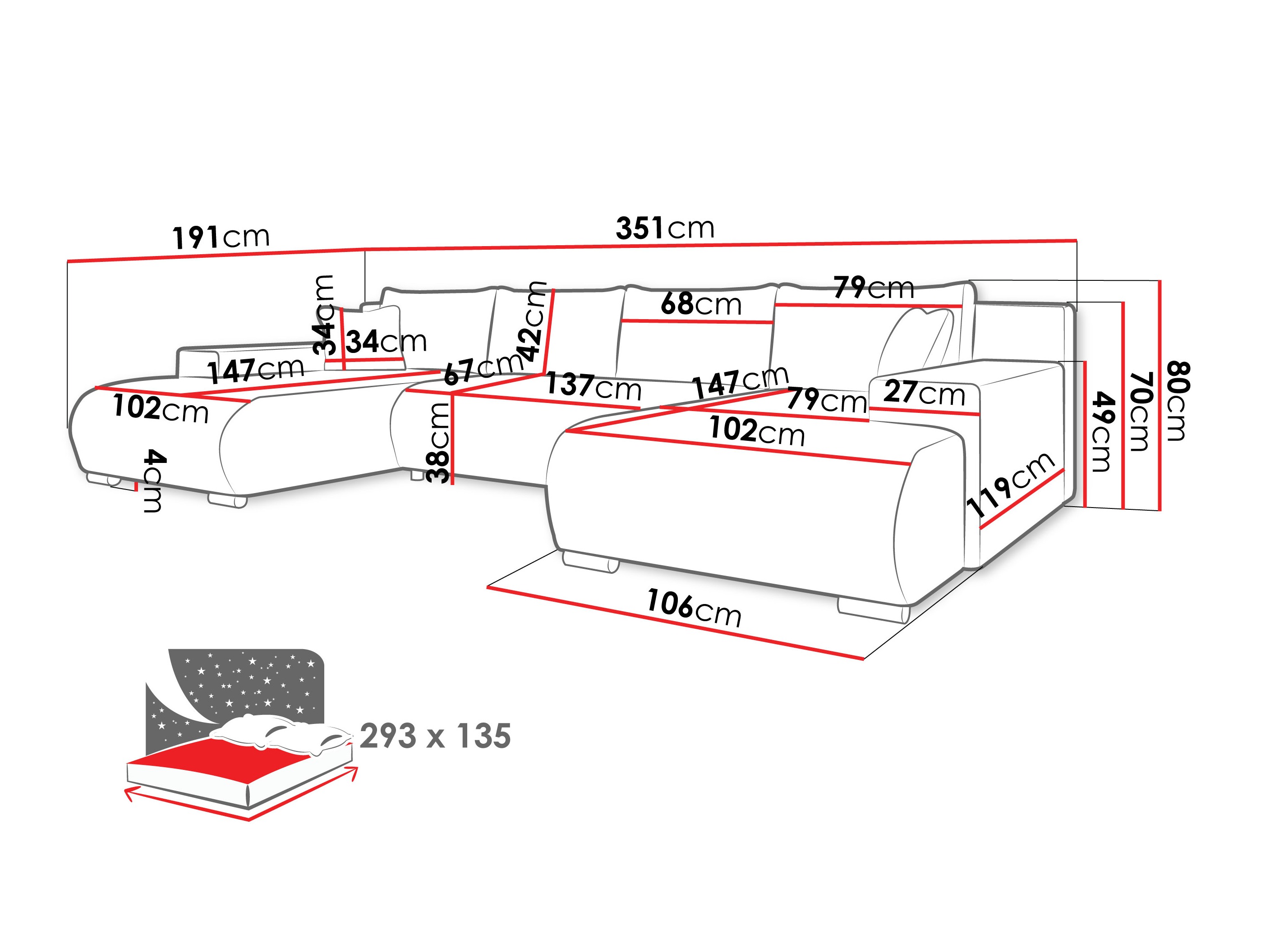 Minkštas kampas Comfivo 483 (Wave 15)